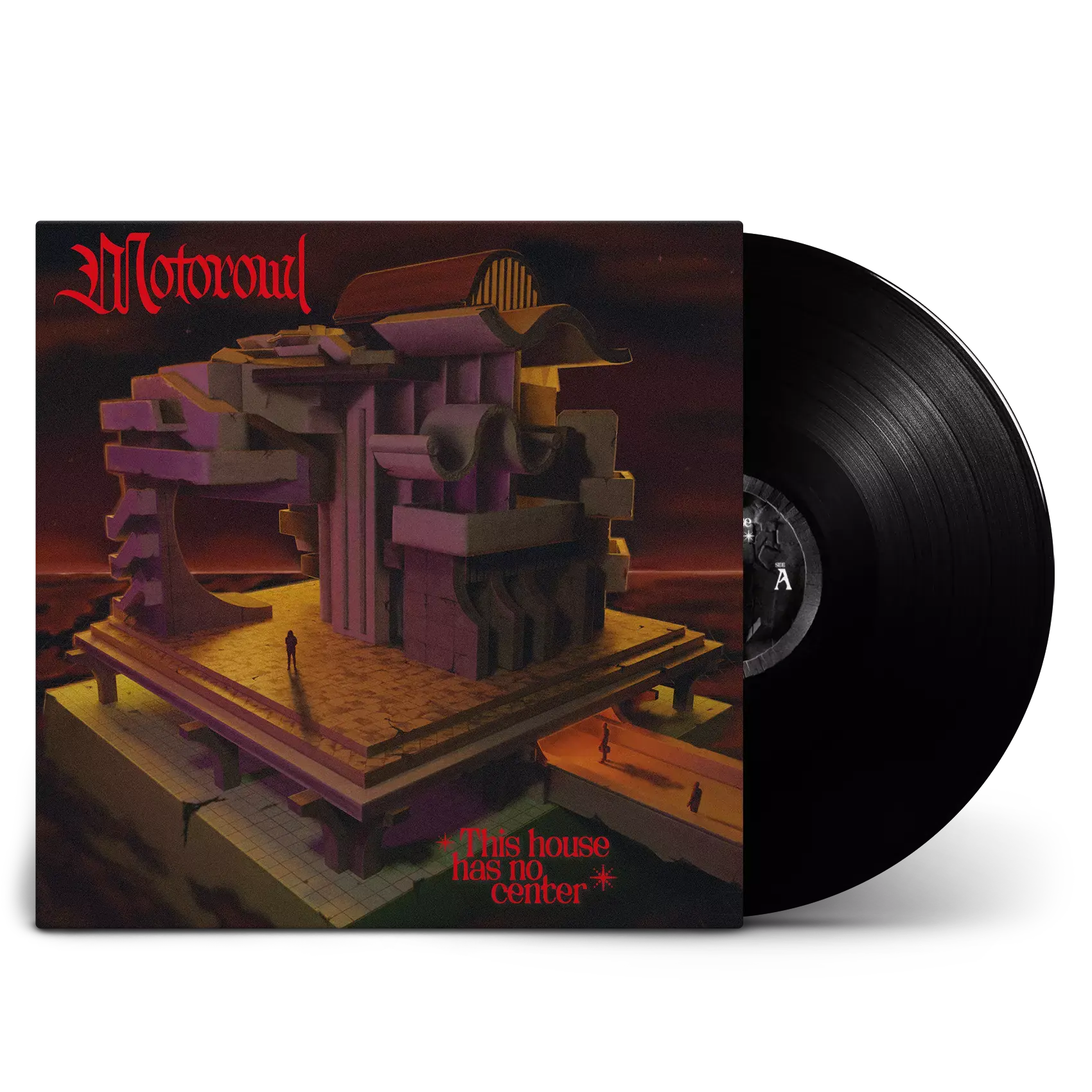 MOTOROWL · This House has no Center | BLACK LP (Doom Rock/Hardrock/Doom Metal Vinyl)