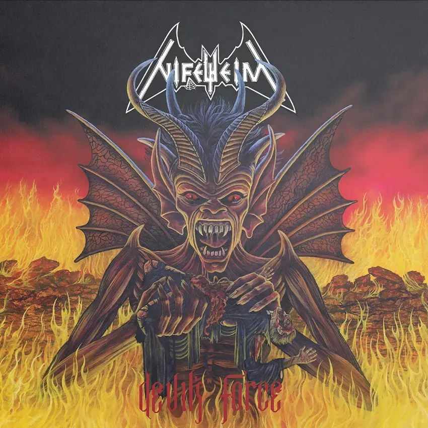 NIFELHEIM - Devil's Force (Re-Release) · RED/BLACK LP (Black Metal Vinyl) · Picture 1
