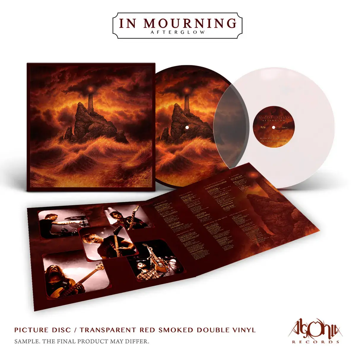 IN MOURNING · Afterglow | RED SMOKE PICTURE 2LP (Progressive Metal/Doom Metal/Death Metal Vinyl)