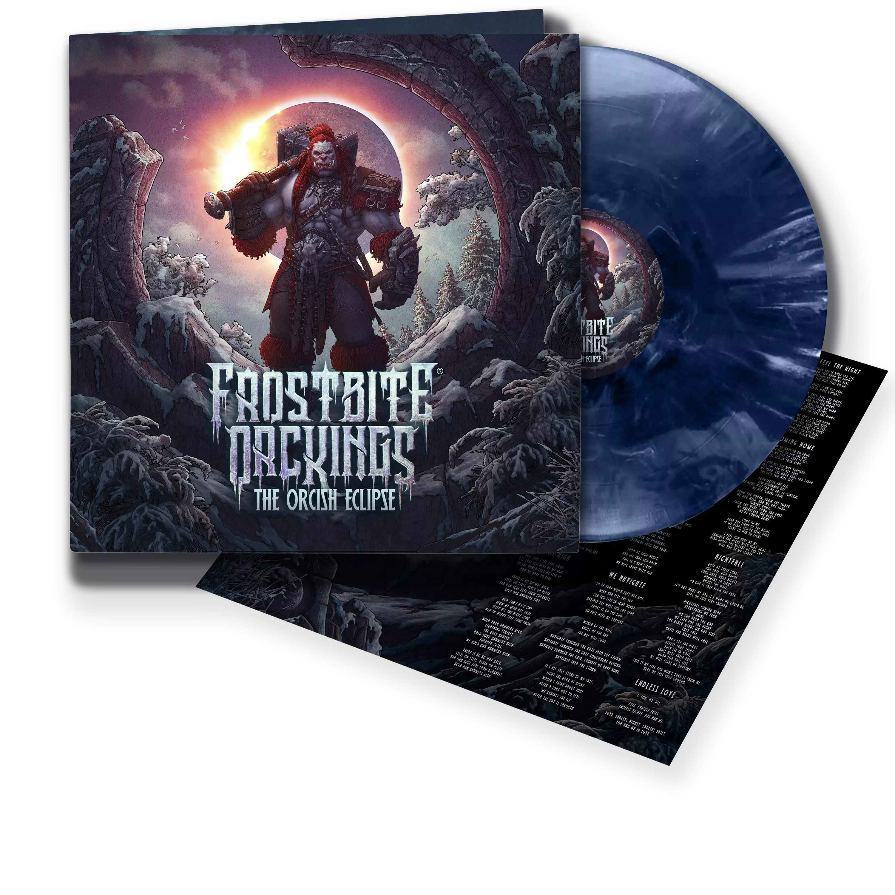 FROSTBITE ORCKINGS · The Orcish Eclipse | DEEP FROST BLUE VINYL LP FROSTBITE ORCKINGS · The Orcish Eclipse | DEEP FROST BLUE VINYL LP (Death Metal Vinyl)