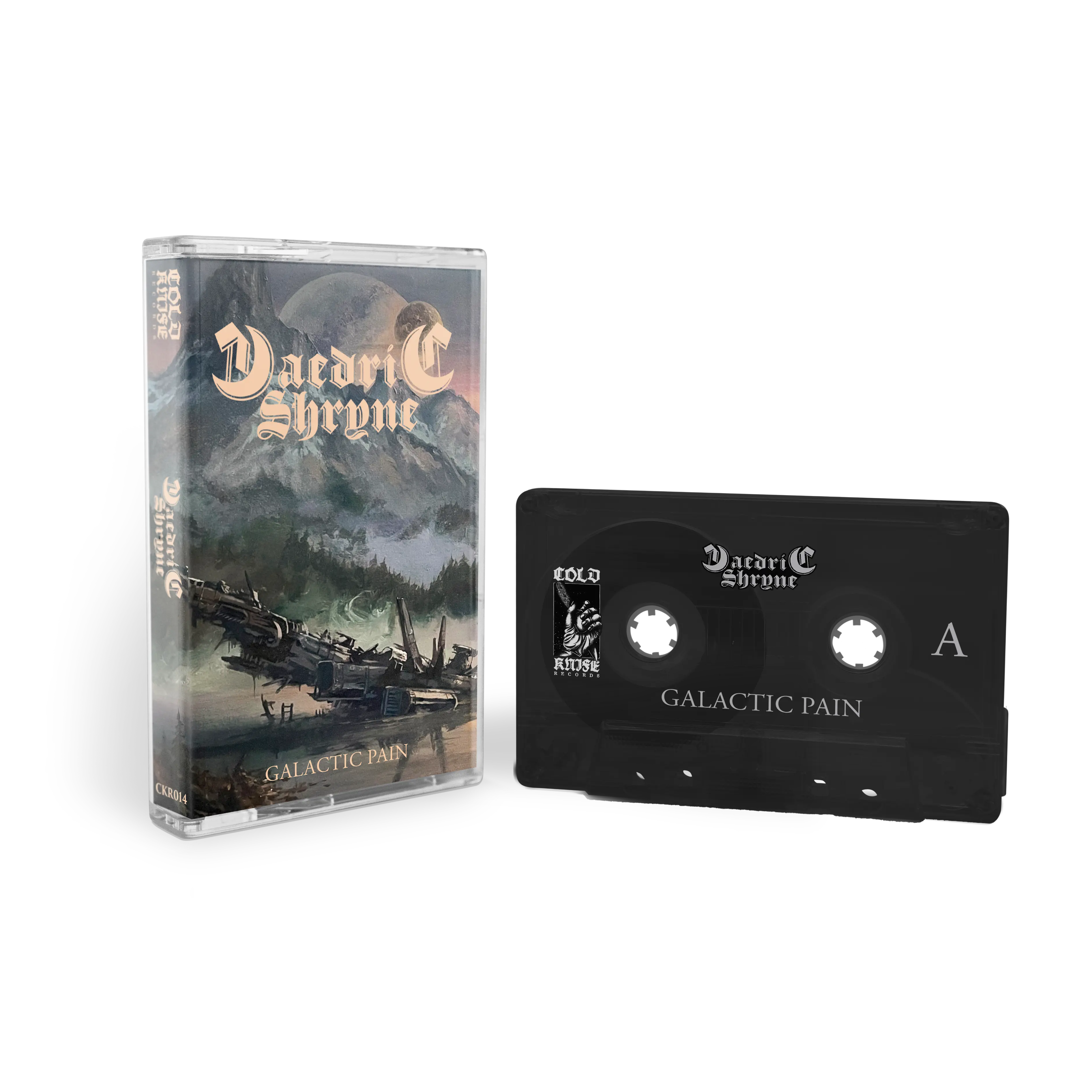DAEDRIC SHRYNE · Galactic Pain | TRANSPARENT BLACK TAPE (Heavy Metal Tapes)