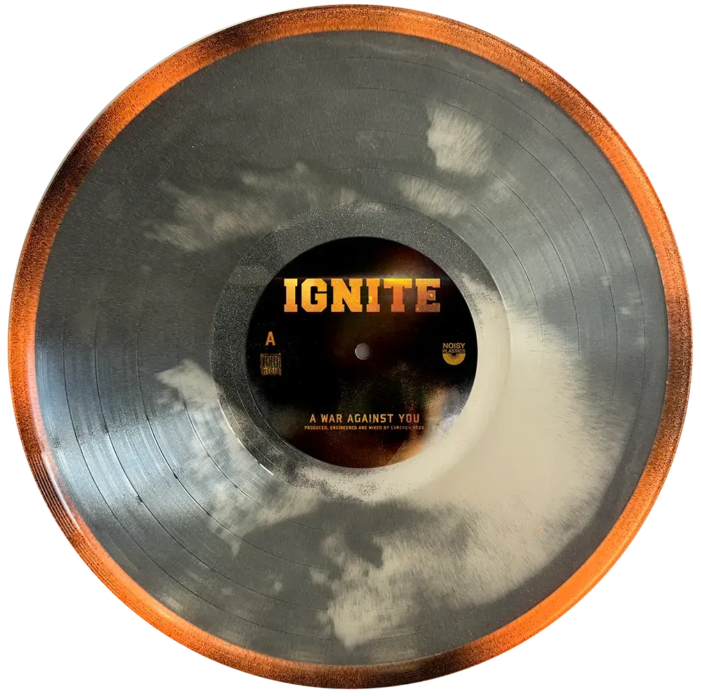 IGNITE · A War Against You | SILVER DUST FILLED LP (Hardcore Vinyl) · Picture 2