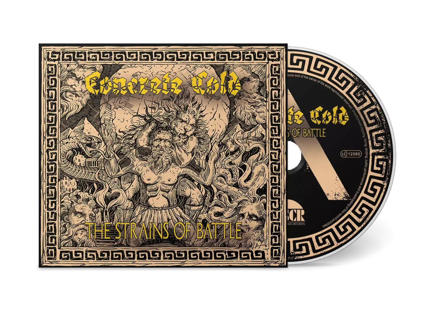 CONCRETE COLD · The Strains Of Battle | DIGIPAK CD (Death Metal/Sludge Metal CDs)