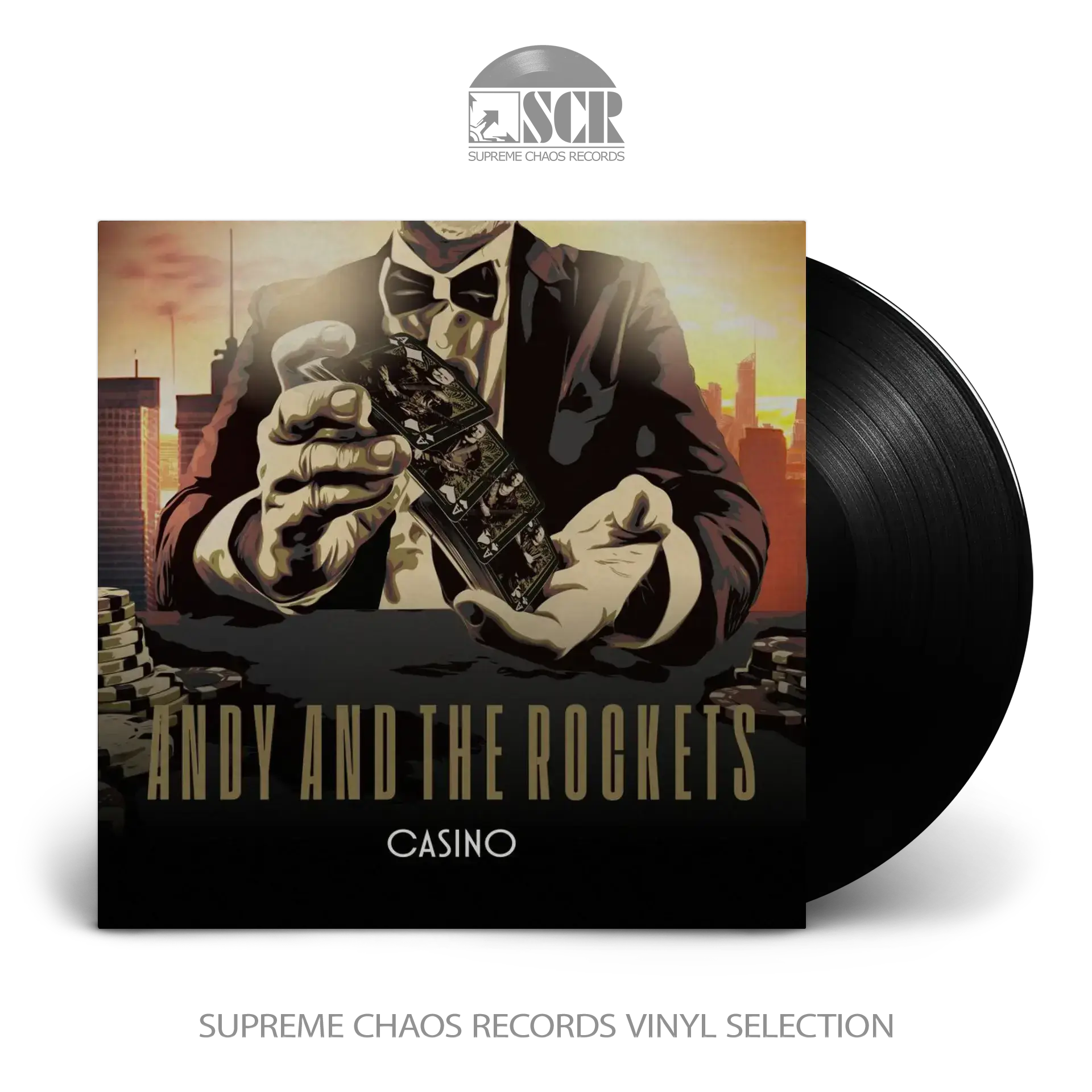 ANDY AND THE ROCKETS · Casino | BLACK LP (Melodic Hard Rock Vinyl)