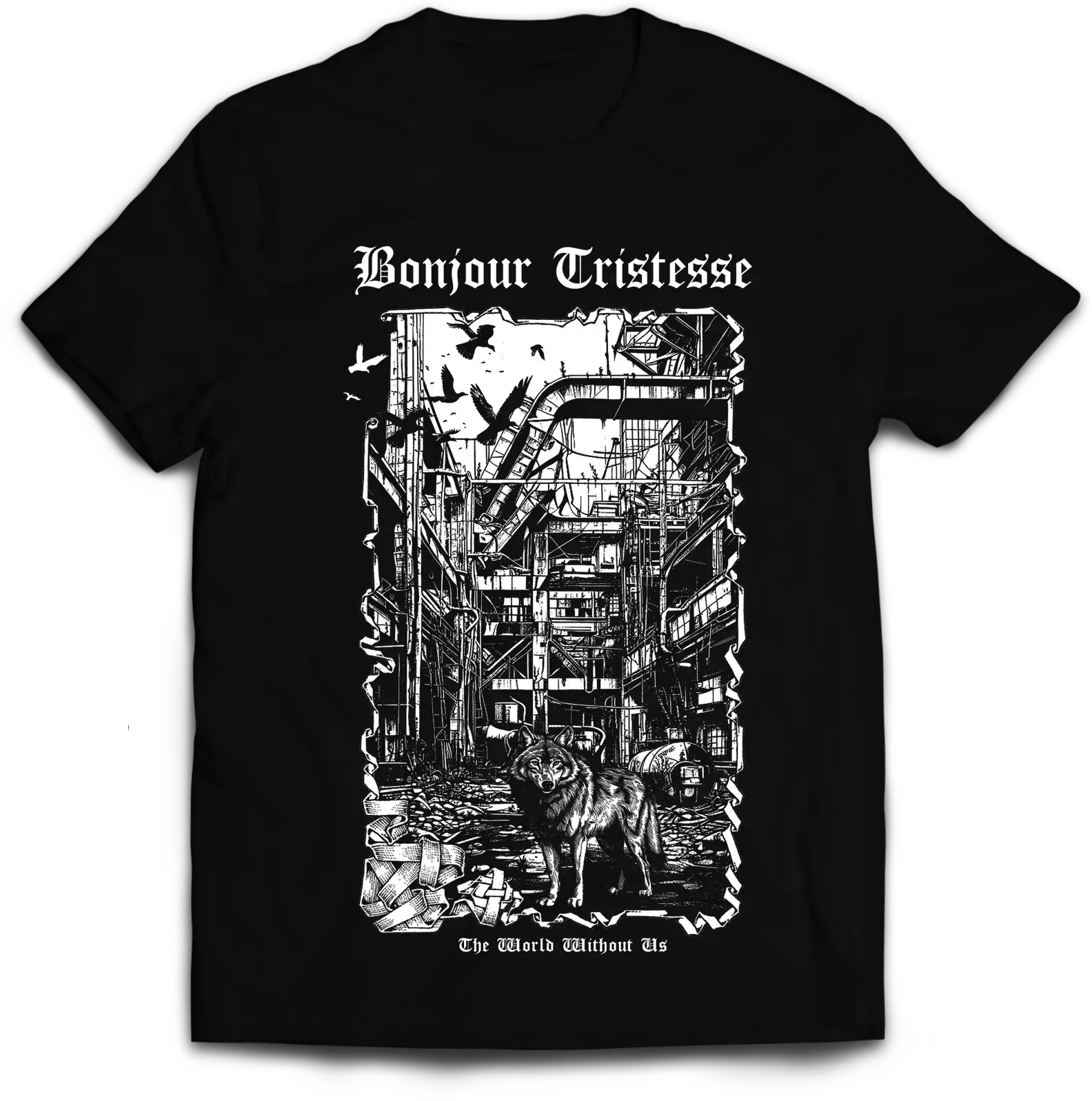 BONJOUR TRISTESSE · The World Without Us | DIGIPAK T-SHIRT BUNDLE (Black Metal CDs) · Picture 1