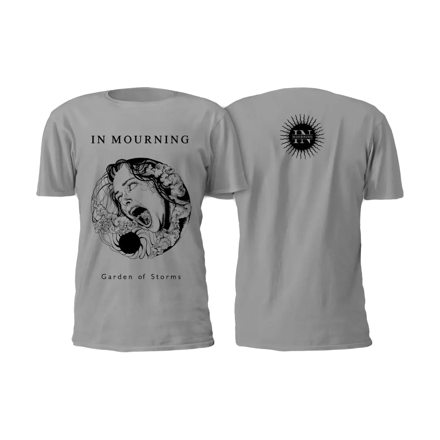 IN MOURNING - Garden of Storms Grey · T-SHIRT (Death Metal/Doom Metal/Progressive Metal Clothes)