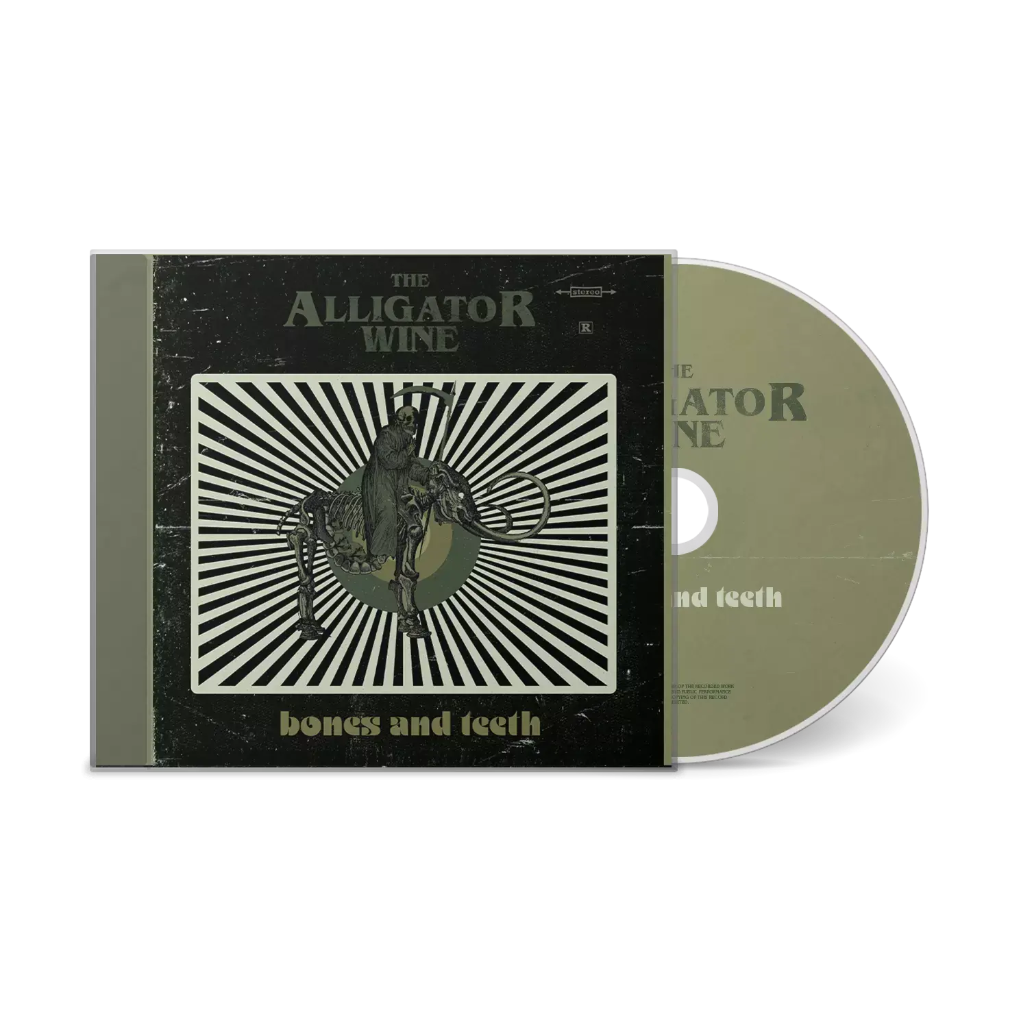 THE ALLIGATOR WINE · Bones And Teeth | JEWELCASE CD (Psychedelic Rock/Alternative Rock CDs)