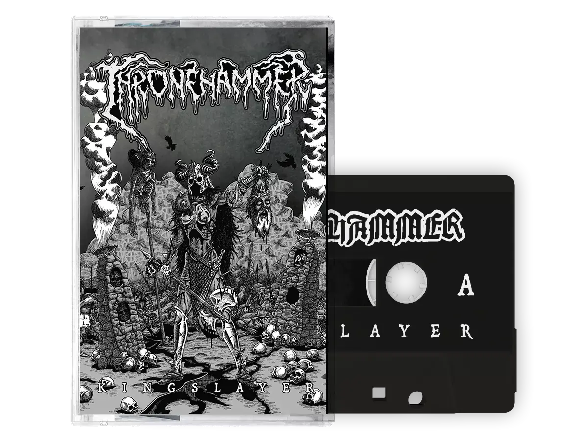 THRONEHAMMER - Kingslayer · TRANSPARENT BLACK TAPE (Doom Metal/Epic Metal/Death Metal Tapes)