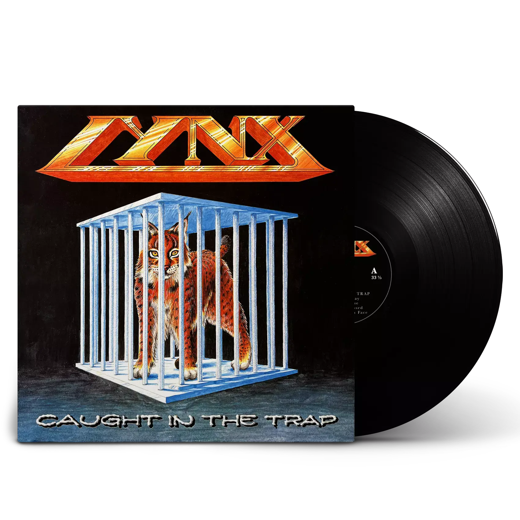 LYNX - Caught in the trap · NIGHT BLACK LP (Heavy Metal Vinyl)
