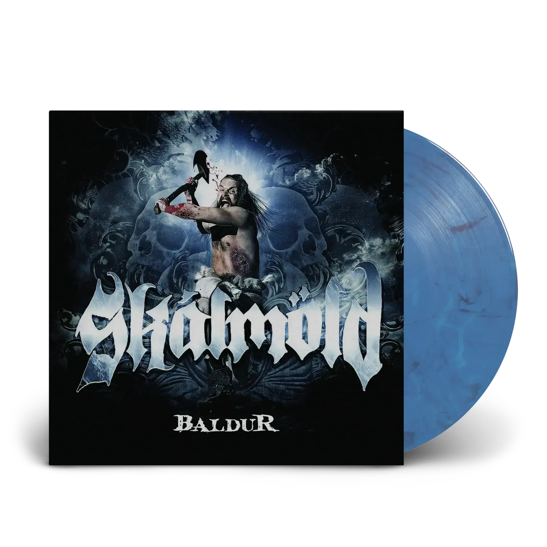SKÁLMÖLD · Baldur | BLUE MARBLED VINYL+2 SHIRTS BUNDLE ( Vinyl) · Picture 2