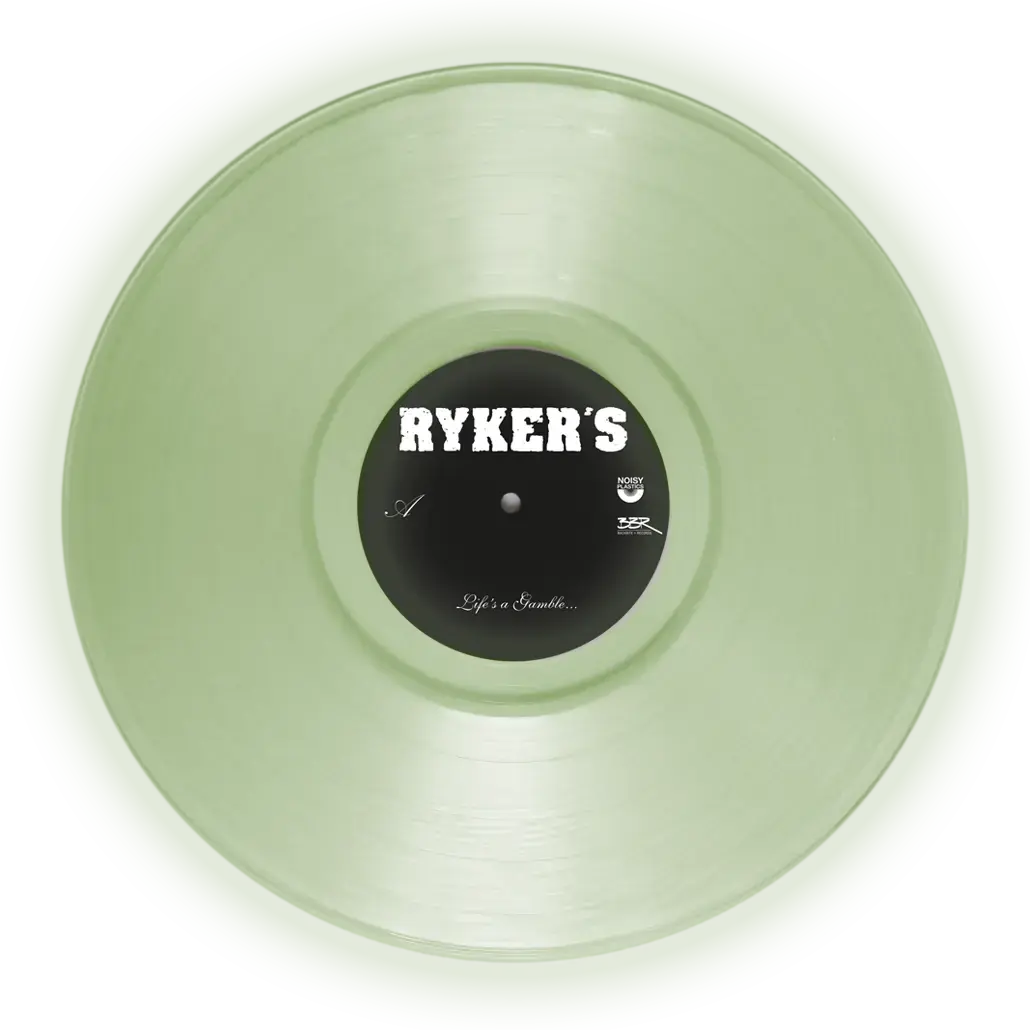 RYKER'S · Life's A Gamble | ULTRA CLEAR GLOW IN THE DARK VINYL (Hardcore Vinyl) · Picture 4