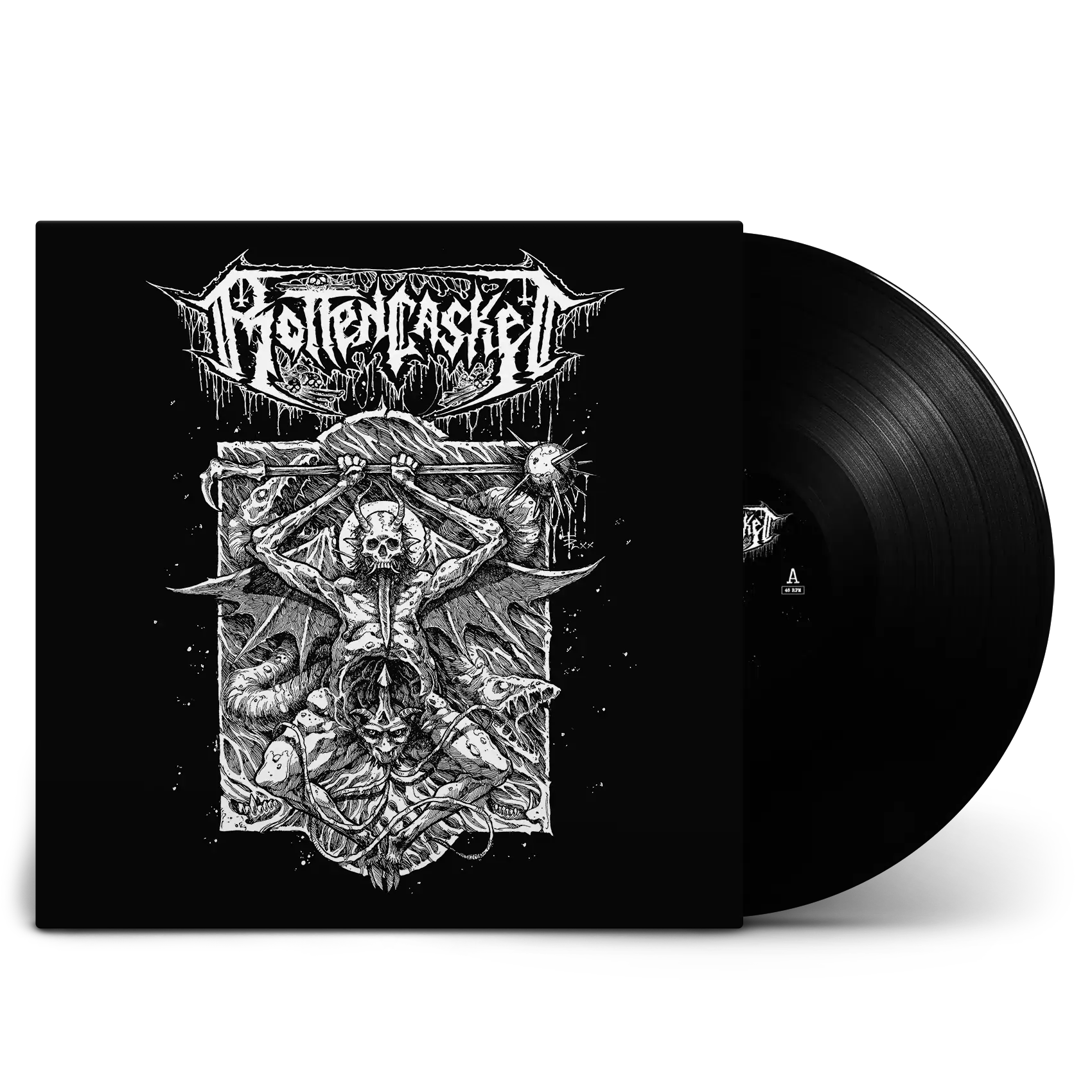 ROTTEN CASKET · First Nail in the Casket (Re-Release) | BLACK LP (Death Metal Vinyl)