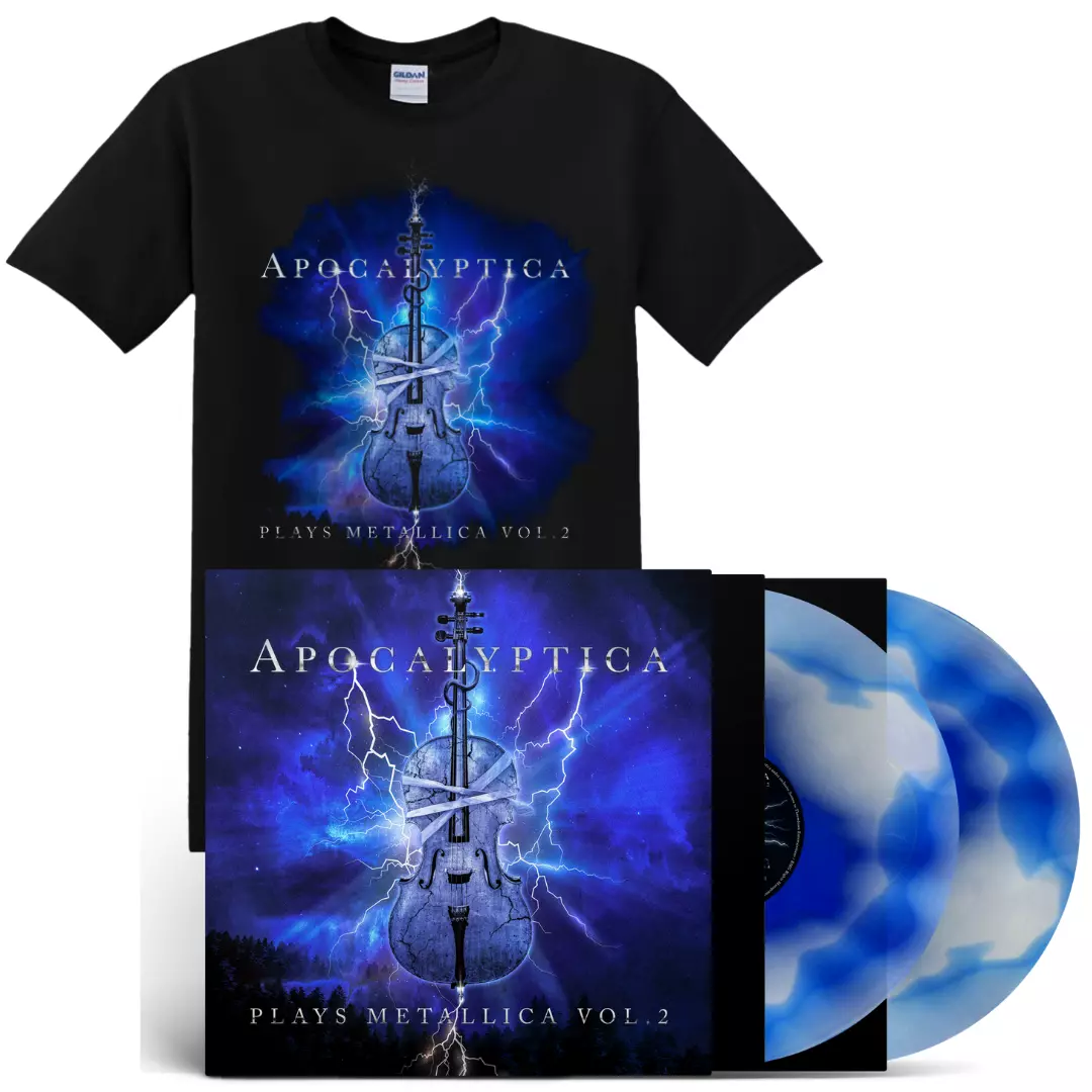APOCALYPTICA - Plays Metallica Vol.2 [BLUE/WHITE SWIRL DOUBLE VINYL+T-SHIRT BUNDLE]