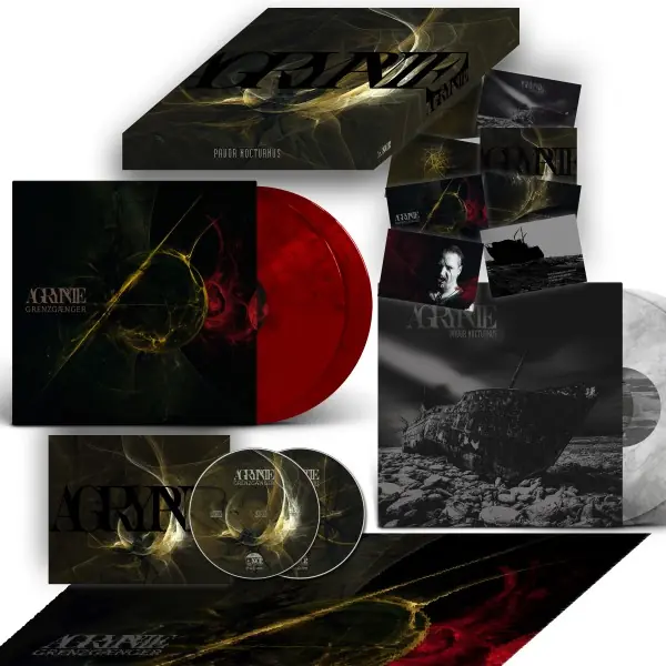 AGRYPNIE · Grenzgaenger | DELUXE BOX RED/CLEAR 4LP BOX SET (Black Metal Vinyl)
