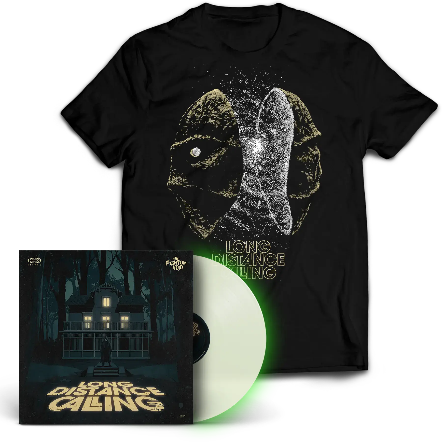 LONG DISTANCE CALLING - The Phantom Void & Phantom Galaxy · EXCLUSIVE VINYL+T-SHIRT BUNDLE (Progressive Rock Vinyl)