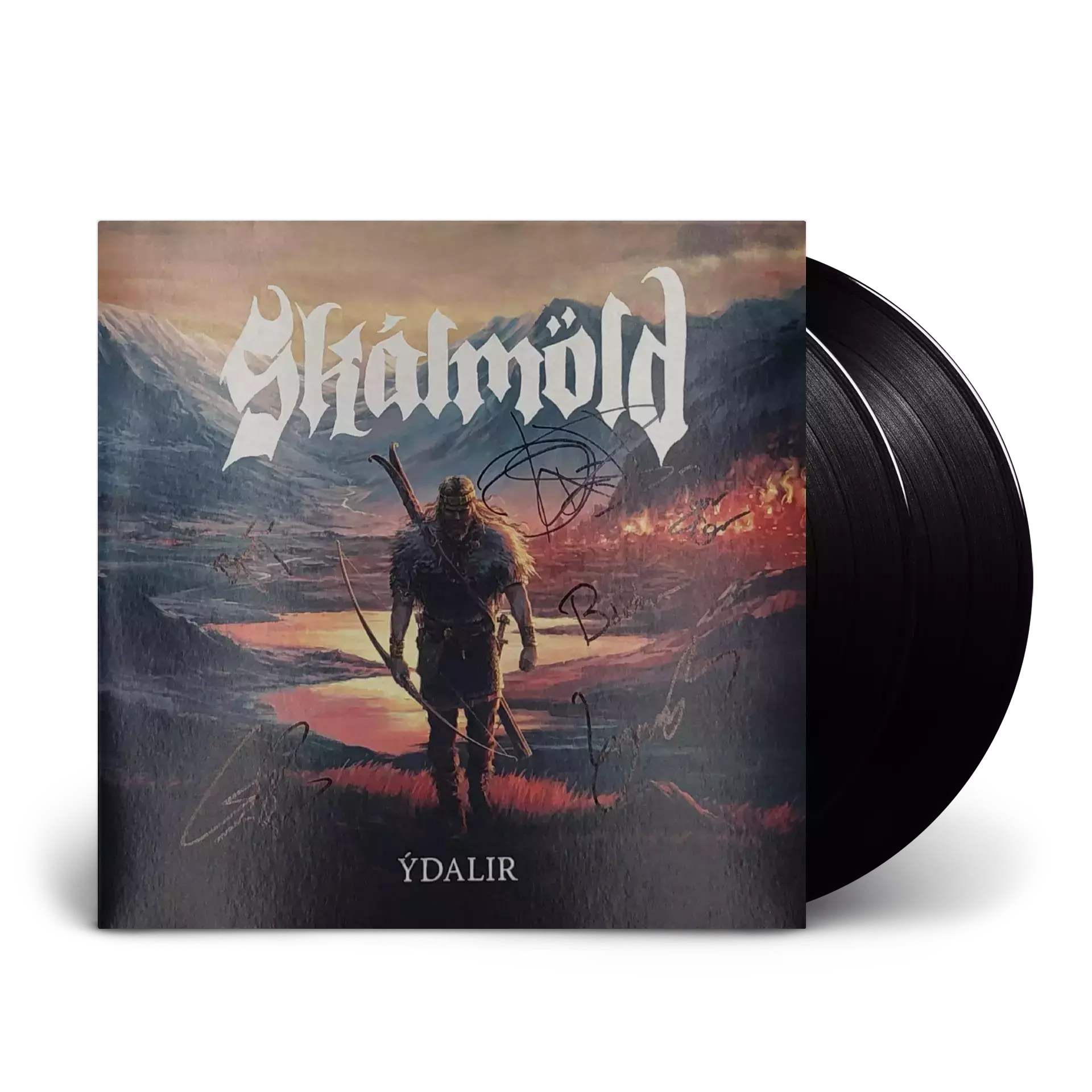 SKALMÖLD · Ýdalir SIGNED | BLACK DOUBLE VINYL (Viking Metal/Folk Metal Vinyl)