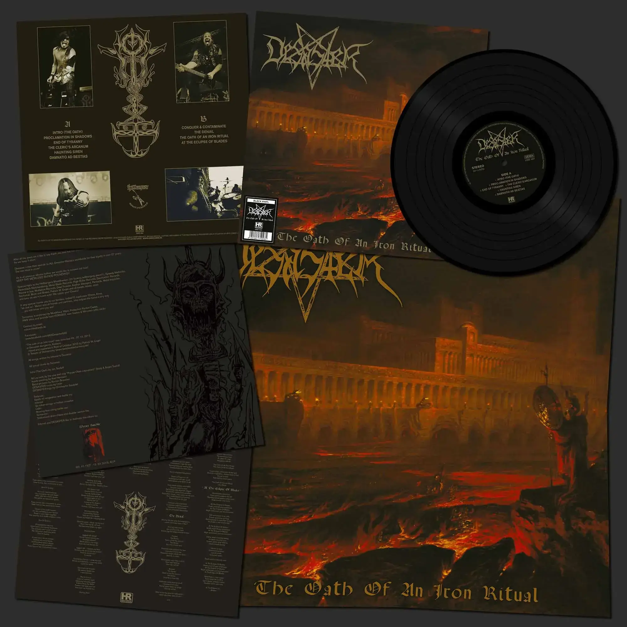 DESASTER · The Oath Of An Iron Ritual | BLACK LP (Thrash Metal Vinyl) · Picture 2