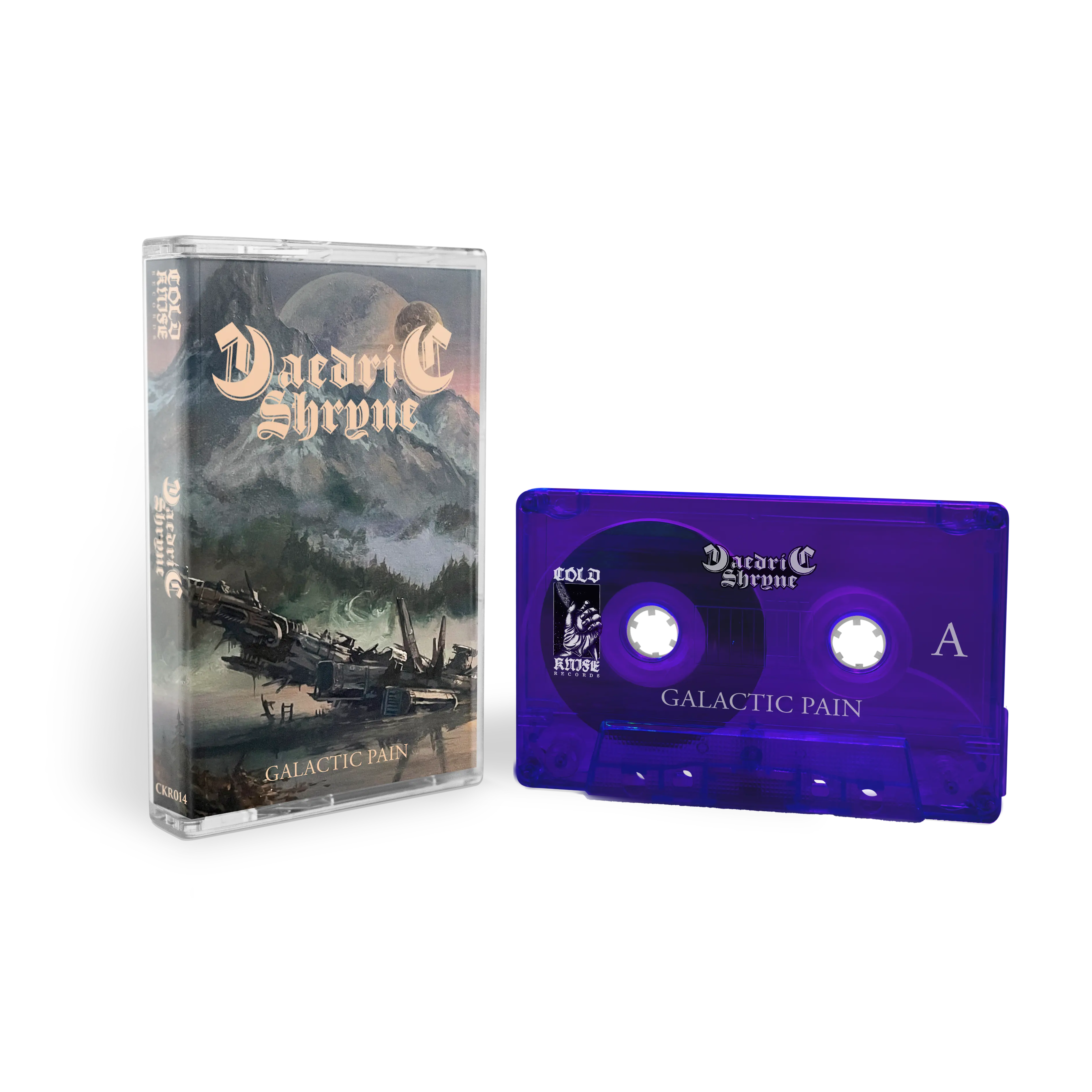 DAEDRIC SHRYNE · Galactic Pain | TRANSPARENT PURPLE TAPE (Heavy Metal Tapes)