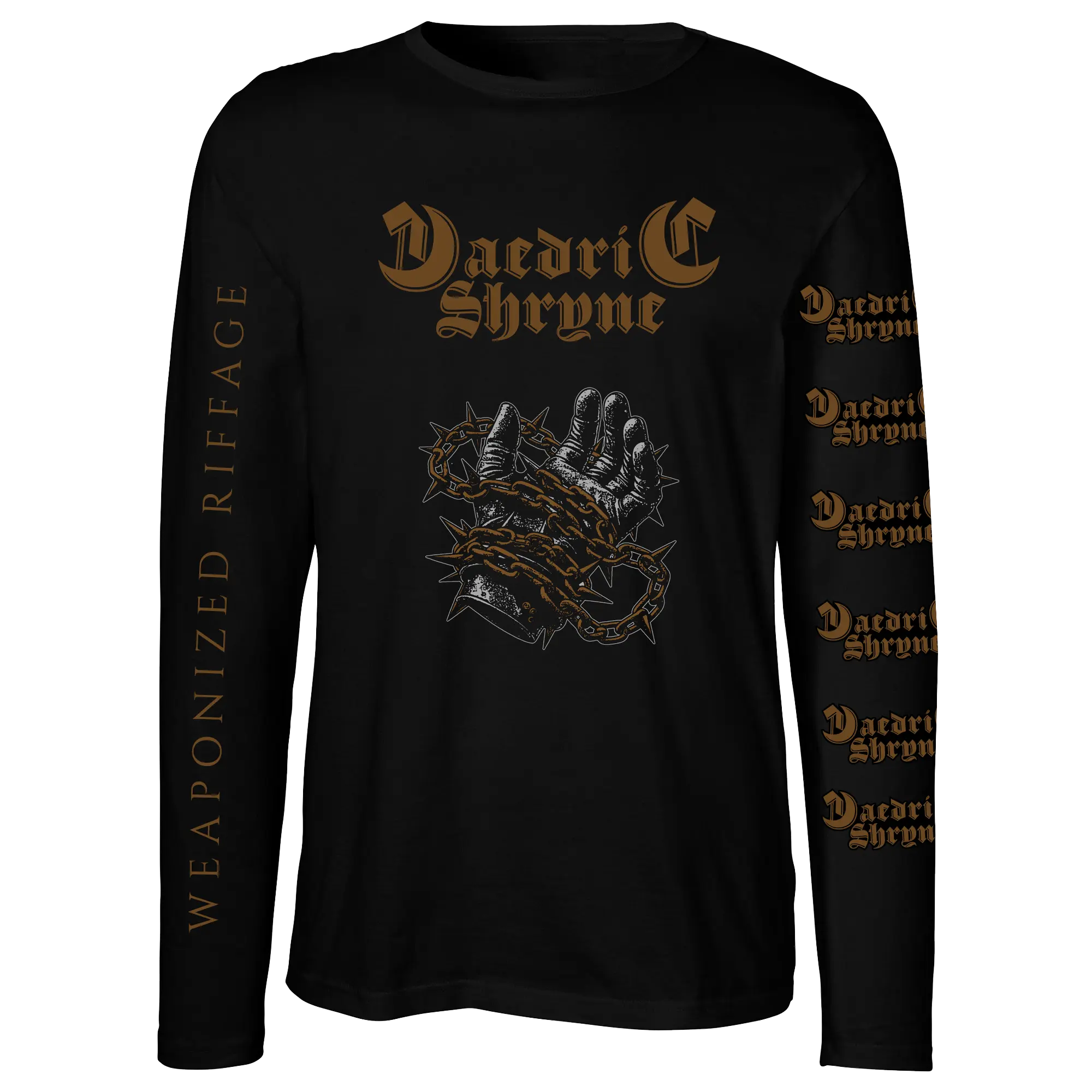 DAEDRIC SHRYNE · Weaponized Riffage | LONGSLEEVE (Heavy Metal Clothes)
