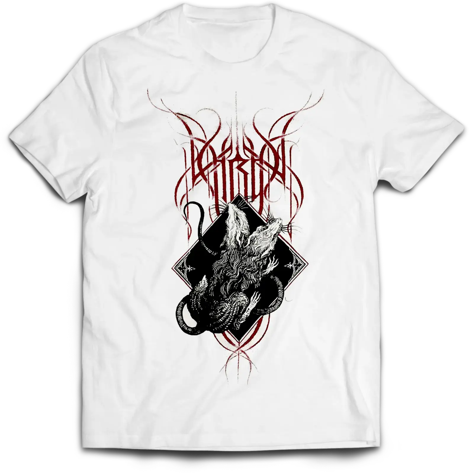 THRON - Rats White · T-SHIRT (Black Metal/Death Metal Clothes)