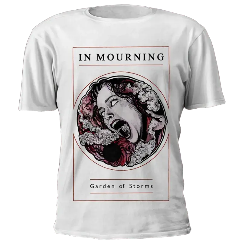IN MOURNING · Garden of Storms White | T-SHIRT IN MOURNING · Garden of Storms White | T-SHIRT (Death Metal/Doom Metal/Progressive Metal Clothes)