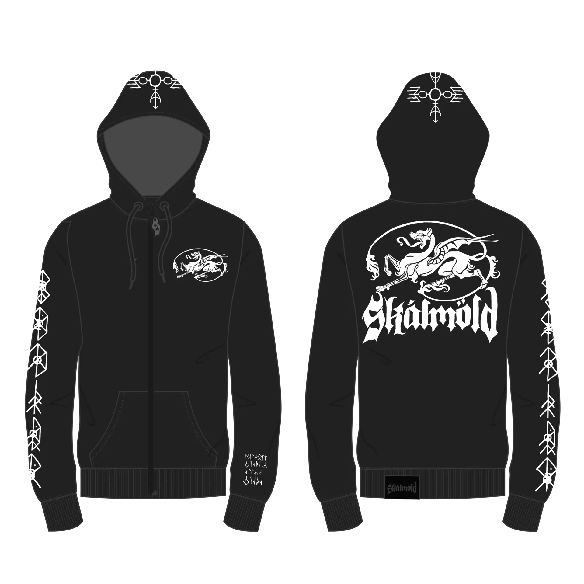 SKÁLMÖLD - Logo Deluxe · ZIPPER (Viking Metal/Folk Metal Clothes)