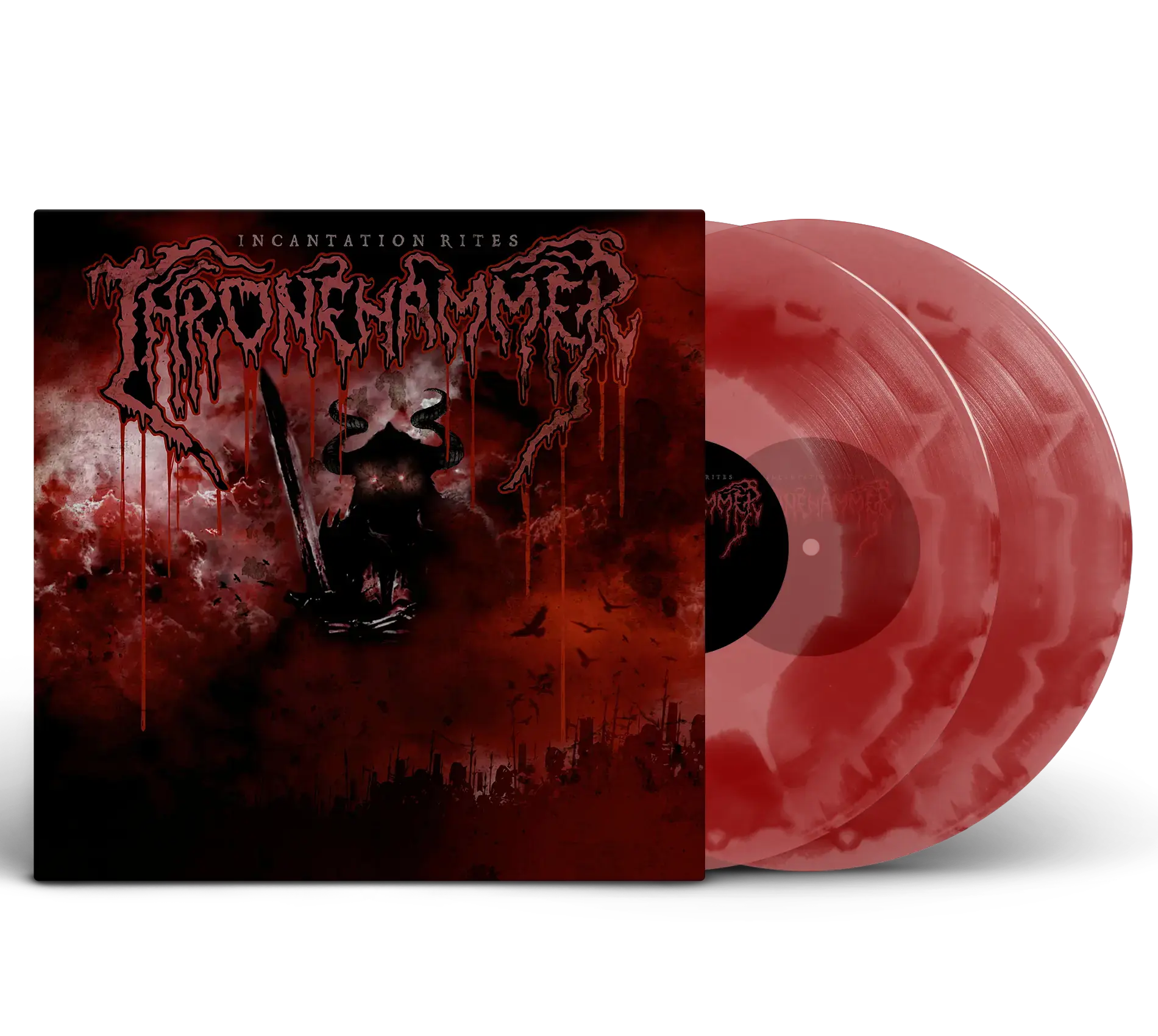 THRONEHAMMER · Incantation Rites (Signed) | RED CLEAR CLOUDY 2LP THRONEHAMMER · Incantation Rites (Signed) | RED CLEAR CLOUDY 2LP (Doom Metal Vinyl)