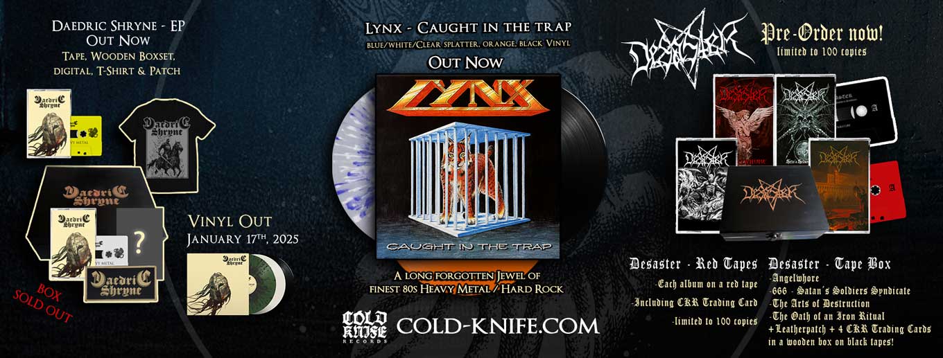 Daedric Shryne Tape / Vinyl, Lynx Vinyl, Desaster Tapes