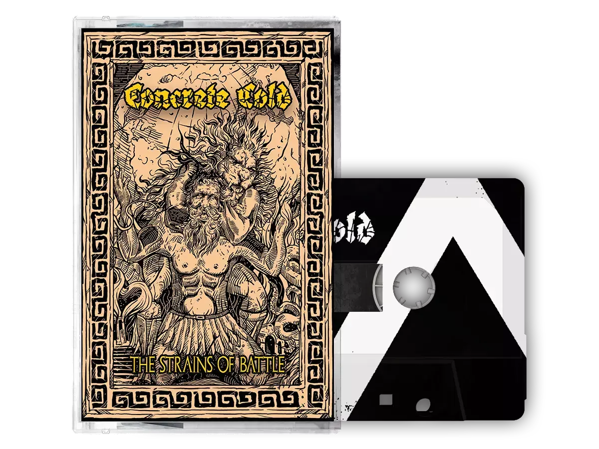 CONCRETE COLD · The Strains Of Battle | BLACK TAPE (Death Metal/Sludge Metal Tapes)