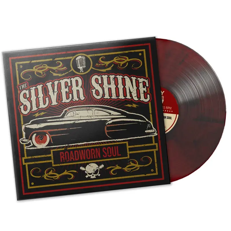 THE SILVER SHINE · Roadworn Soul | RED/BLACK MARBLED VINYL (Punk Rock/Rock Vinyl)