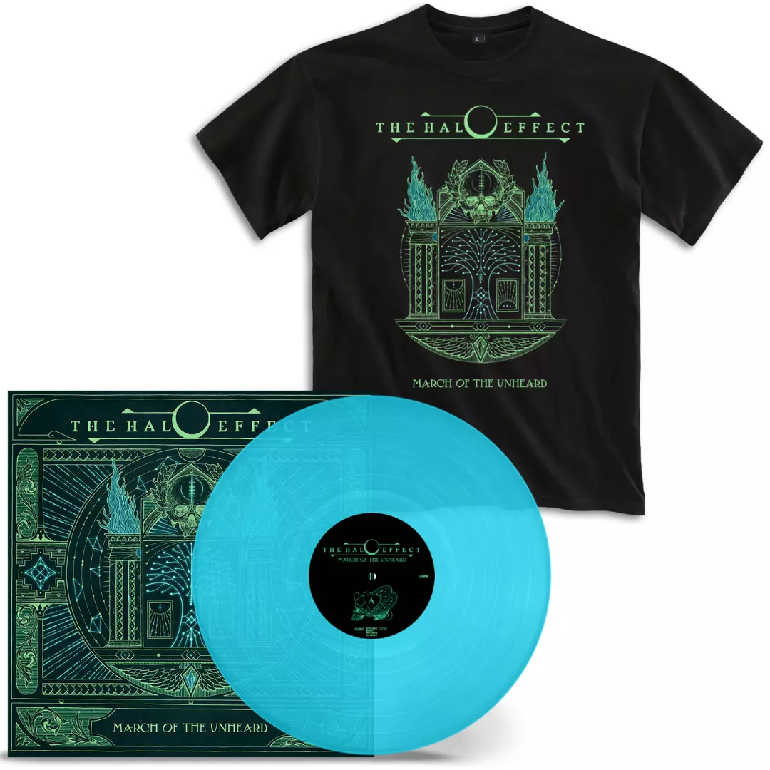THE HALO EFFECT - March Of The Unheard [TRANSPARENT CURACAO LP+T-SHIRT BUNDLE]