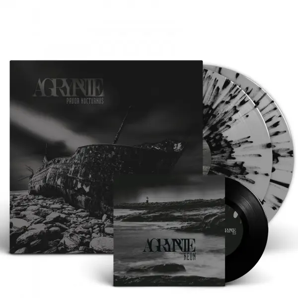 AGRYPNIE · Pavor Nocturnus | SCR GREY/BLACK SPLATTER 2LP+7" BUNDLE (Black Metal/Classical Vinyl)