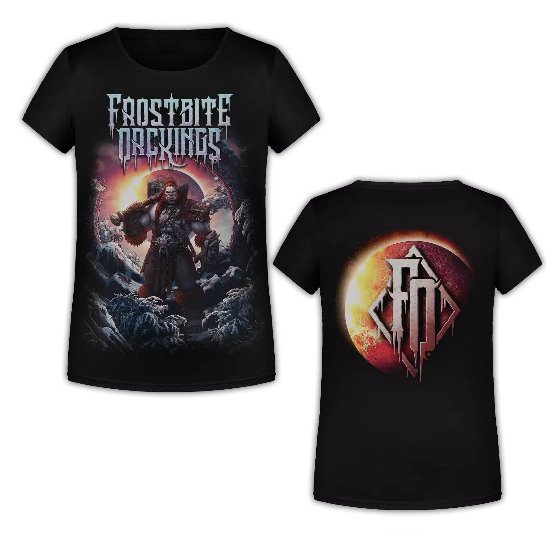 FROSTBITE ORCKINGS - The Orcish Eclipse · GIRLIE SHIRT (Death Metal Clothes)