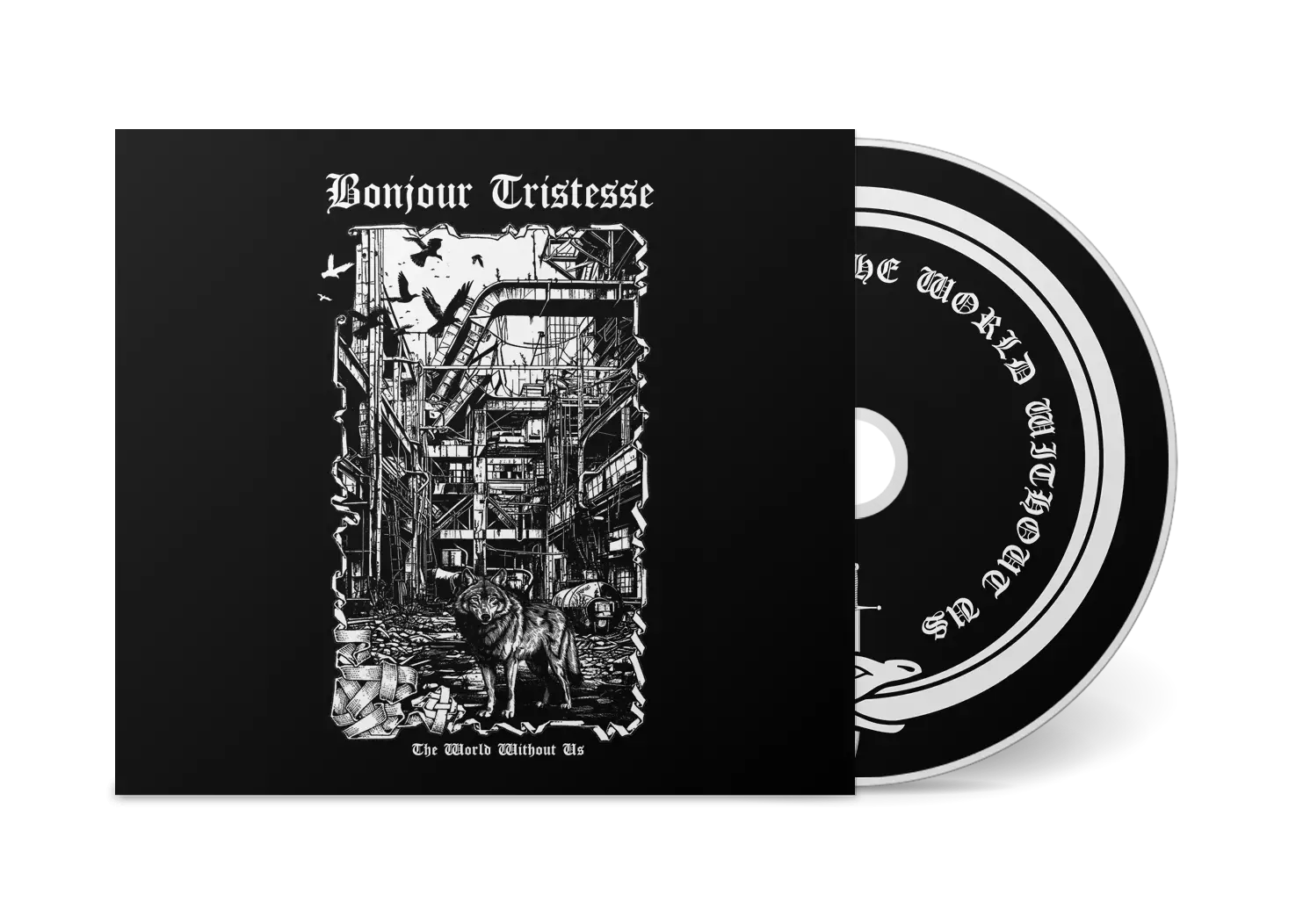 BONJOUR TRISTESSE · The World Without Us | DIGIPAK T-SHIRT BUNDLE (Black Metal CDs) · Picture 2