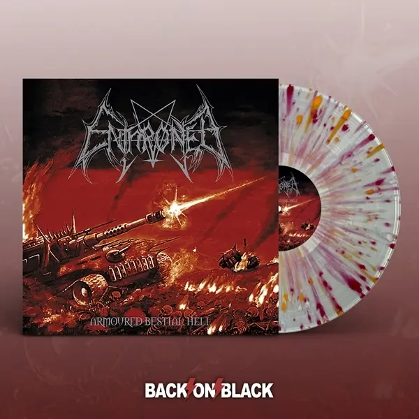 ENTHRONED - Armoured Bestial Hell · CLEAR/RED/ORANGE/WHITE LP (Black Metal Vinyl)