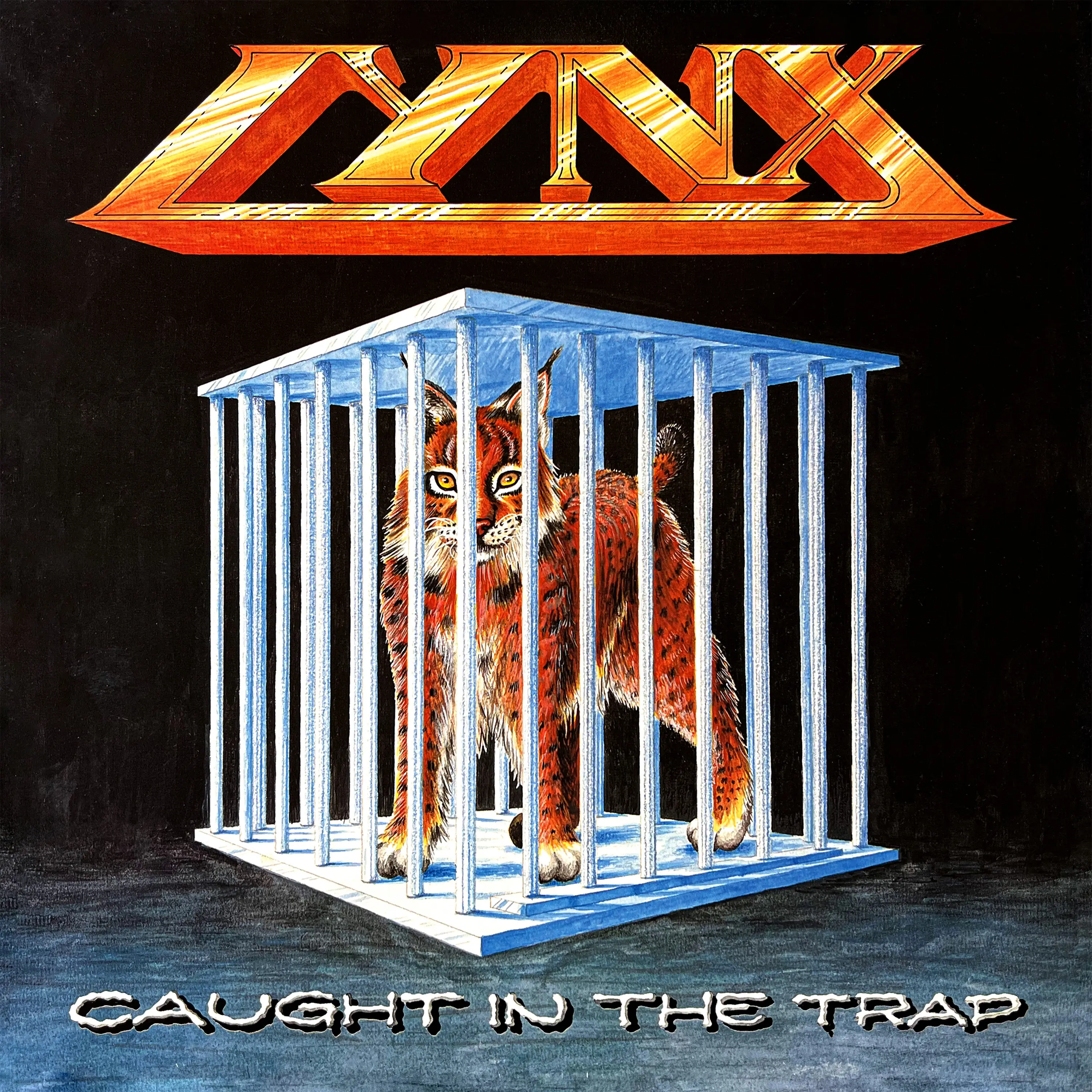 LYNX - Caught in the trap · BLAZING ORANGE LP · Bild 1 LYNX - Caught in the trap · BLAZING ORANGE LP (Heavy Metal Vinyl) · Bild 1