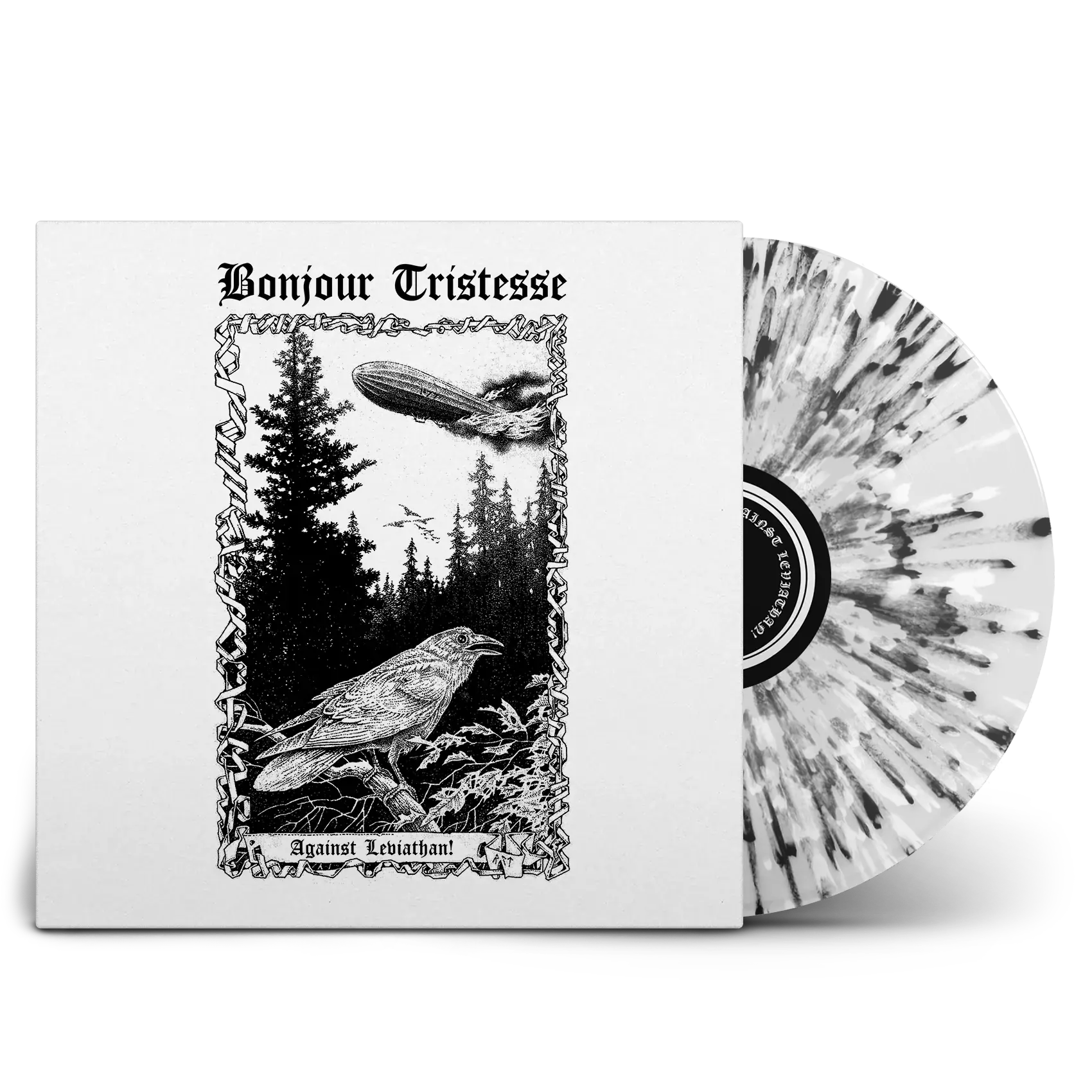 BONJOUR TRISTESSE · The World Without Us / Against Leviathan | DOUBLE LP WOODEN BOX (Black Metal Vinyl) · Picture 2