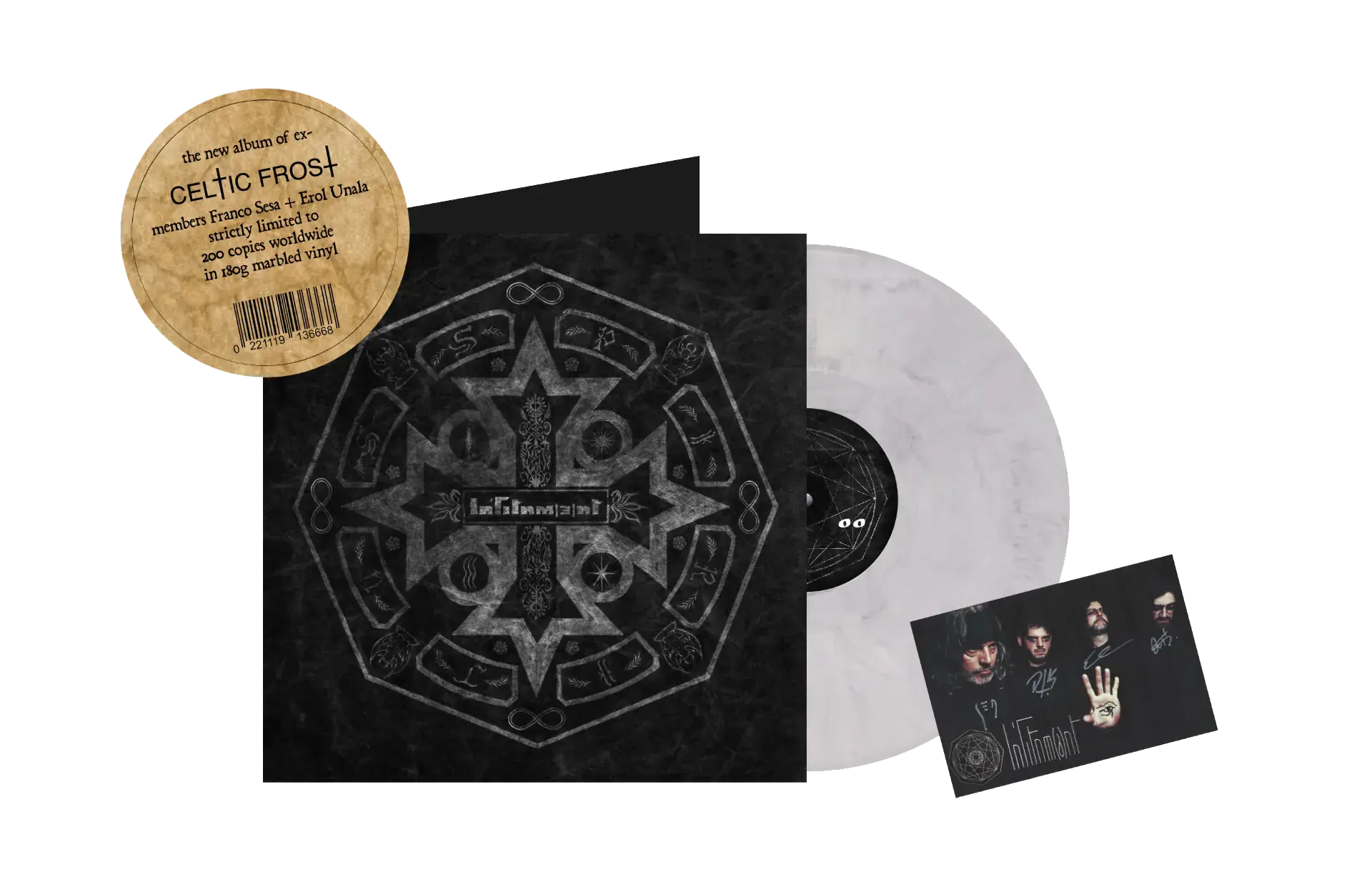 INLITNMENT · Spiritual Warfare | GREY MARBLED VINYL (Death Metal/Black Metal Vinyl)