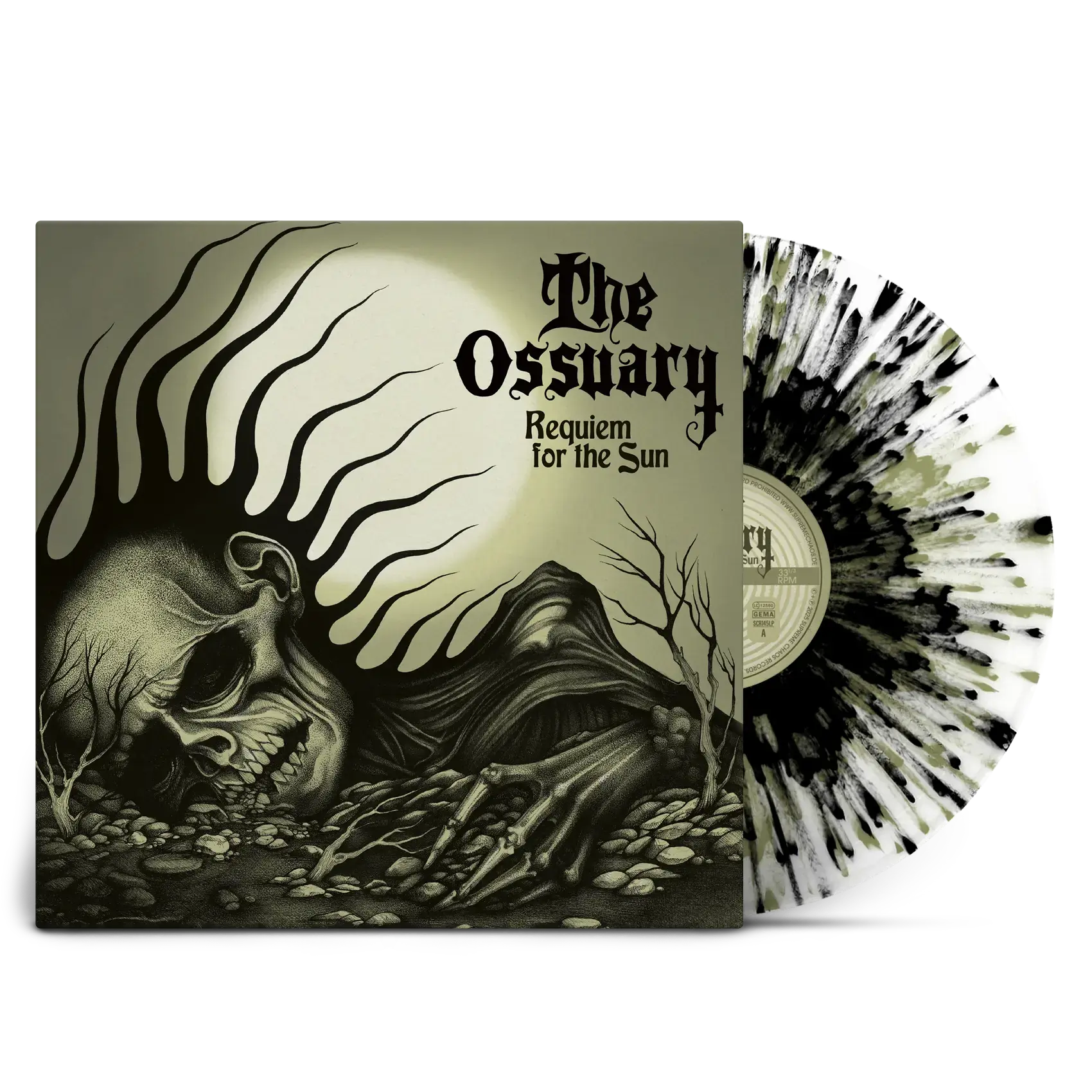 THE OSSUARY - Requiem For The Sun · SPLATTER LP (Doom Metal/Doom Rock/Occult Rock Vinyl)