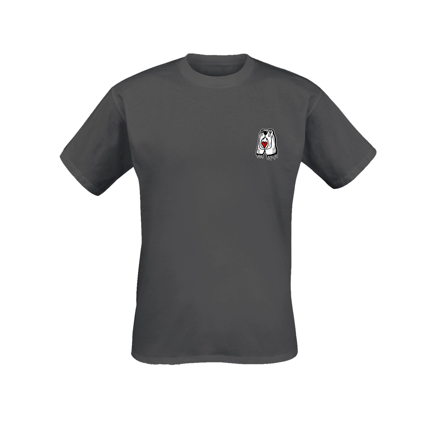 BLUTHUND - Pocket Logo Hund Grau [T-SHIRT]