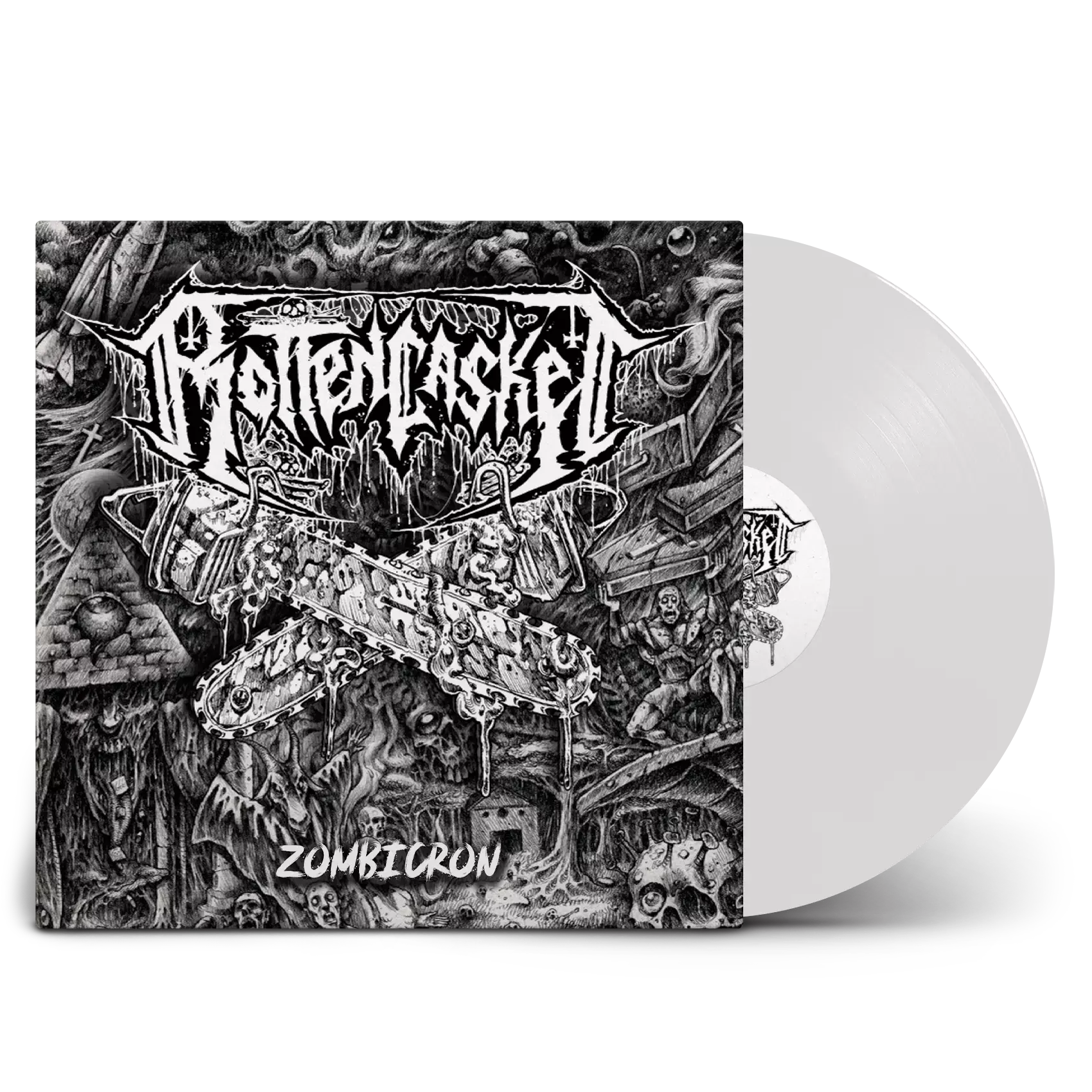 ROTTEN CASKET · Zombicron | WHITE LP (Death Metal Vinyl)