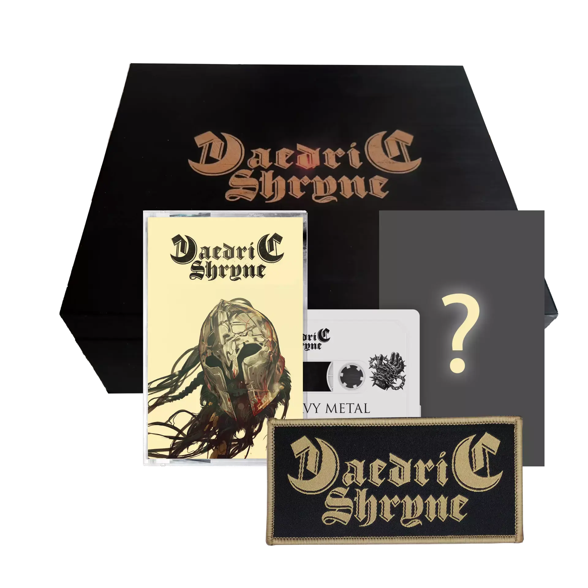 DAEDRIC SHRYNE · Daedric Shryne | WOODEN TAPE BOX (Heavy Metal/Epic Metal Tapes)