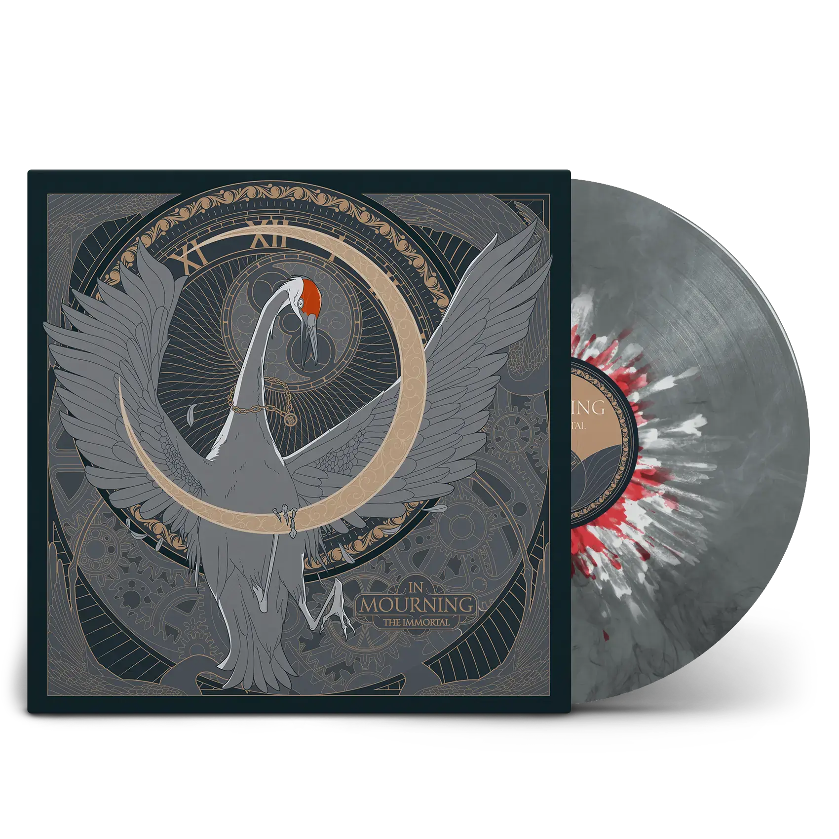 IN MOURNING - The Immortal · SILVER/RED/WHITE SPLATTER LP IN MOURNING - The Immortal · SILVER/RED/WHITE SPLATTER LP (Melodic Death Metal/Progressive Metal/Doom Metal Vinyl)