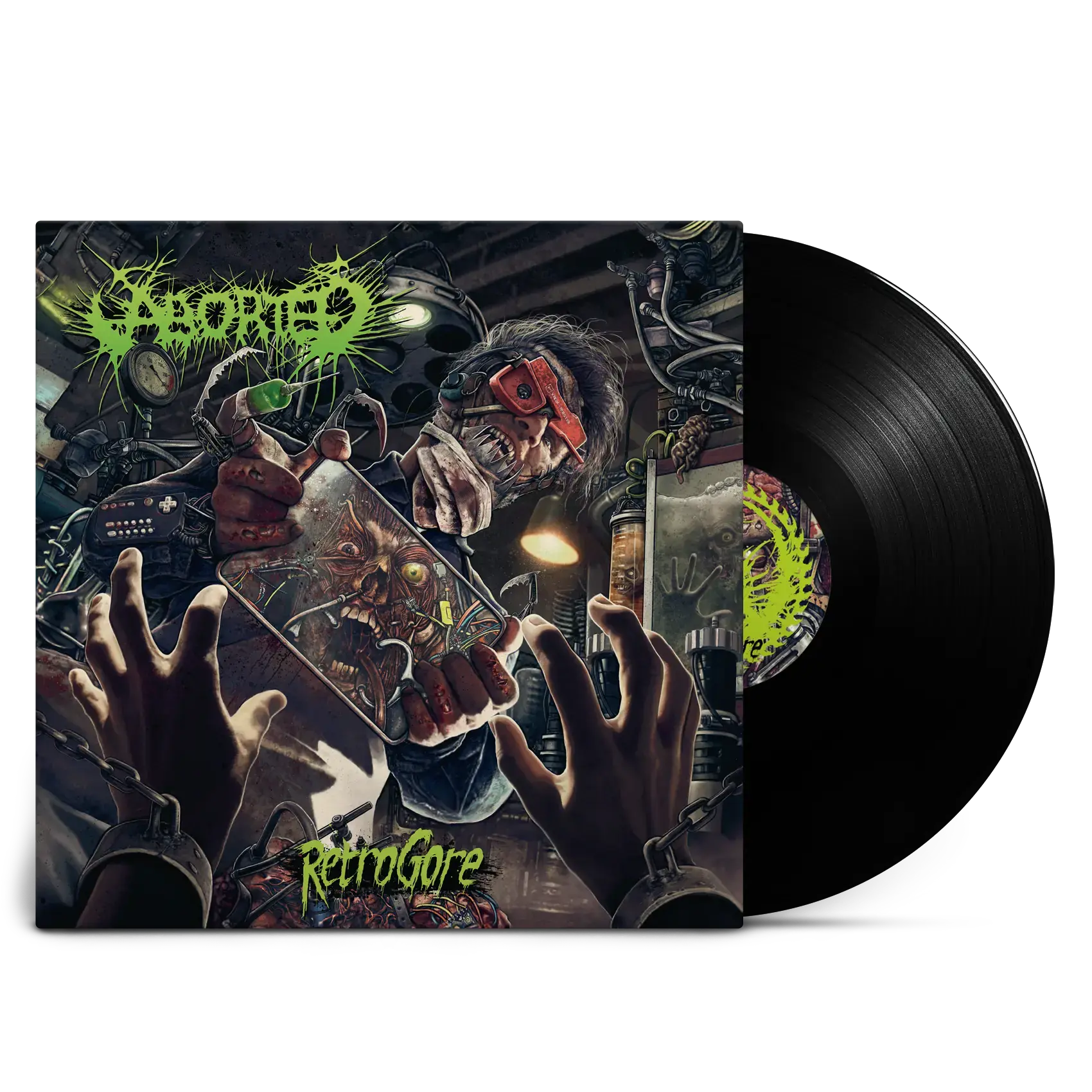 ABORTED · Retrogore | BLACK LP (Death Metal/Grindcore Vinyl)