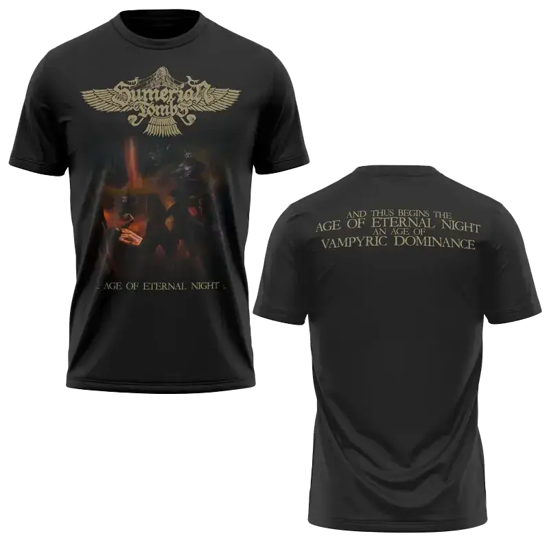 SUMERIAN TOMBS - Age Of Eternal Night Cover · T-SHIRT SUMERIAN TOMBS - Age Of Eternal Night Cover · T-SHIRT (Black Metal/Death Metal Clothes)