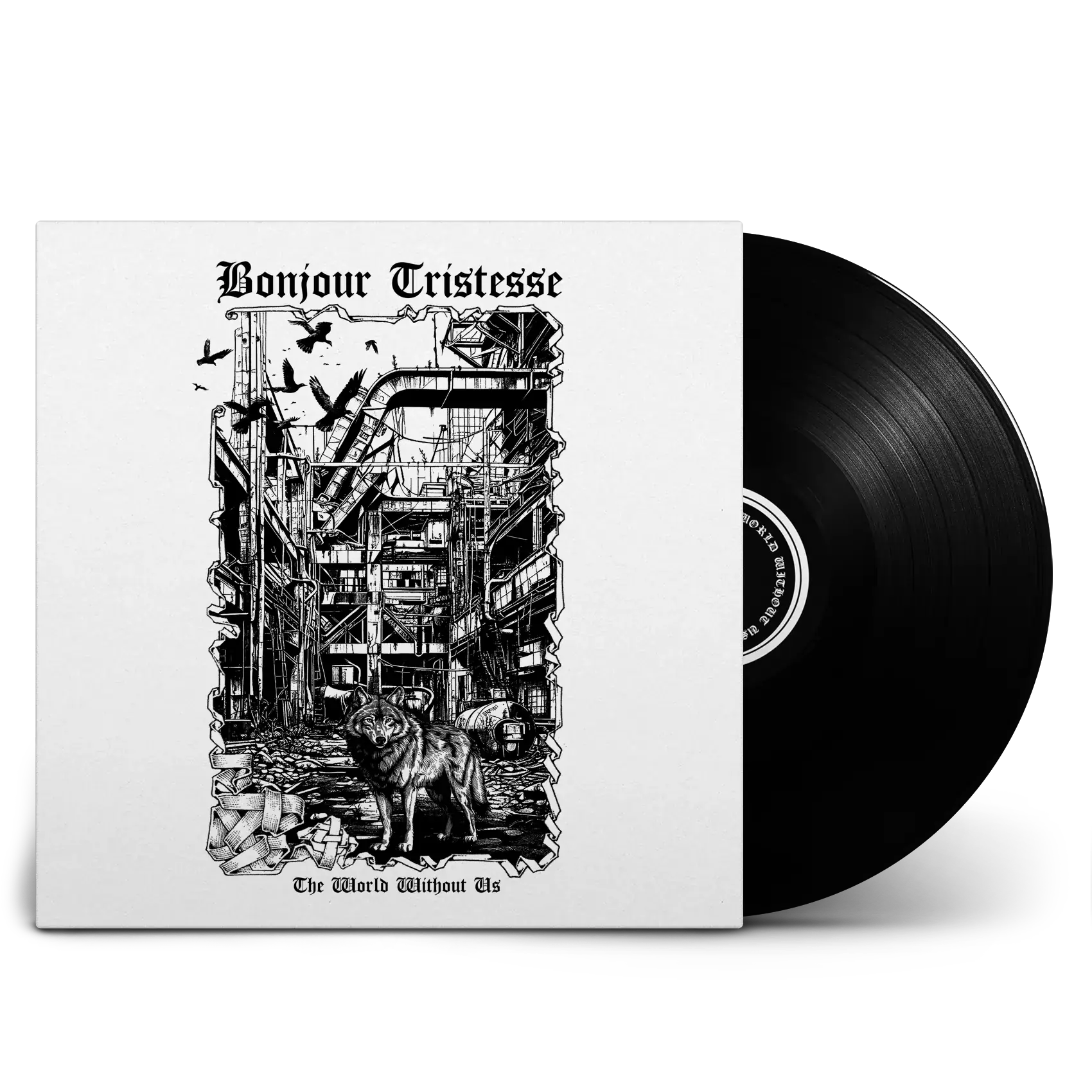 BONJOUR TRISTESSE · The World Without Us | BLACK LP (Black Metal Vinyl)