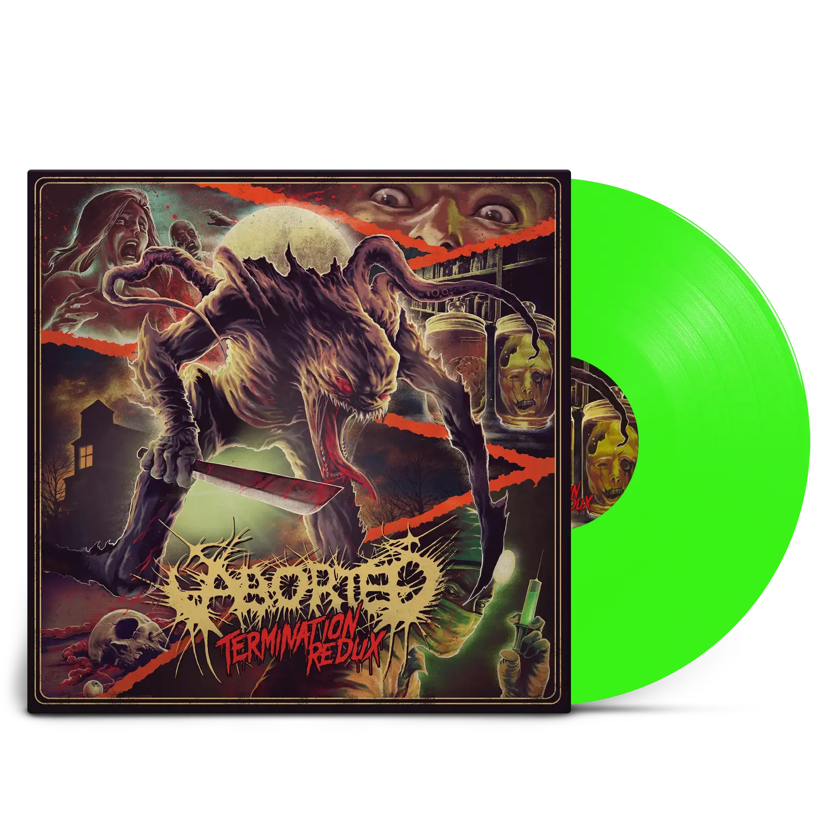 ABORTED · Termination Redux | NEON GREEN LP (Death Metal/Grindcore Vinyl)