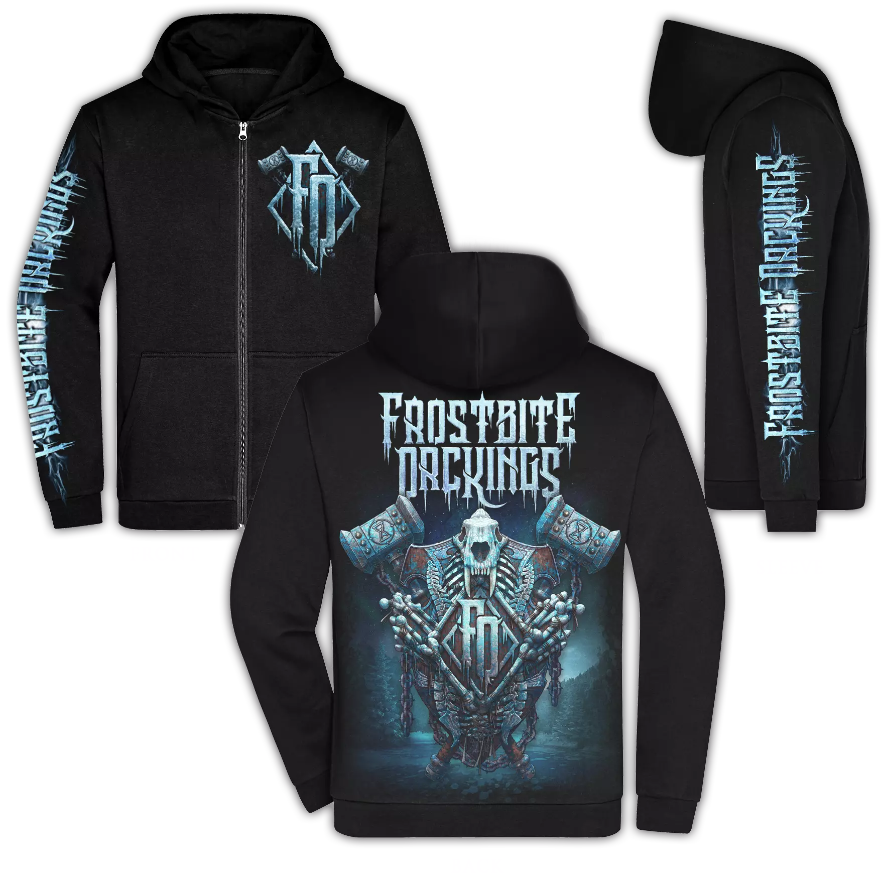 FROSTBITE ORCKINGS · Shield | ZIPPER FROSTBITE ORCKINGS · Shield | ZIPPER (Death Metal Clothes)
