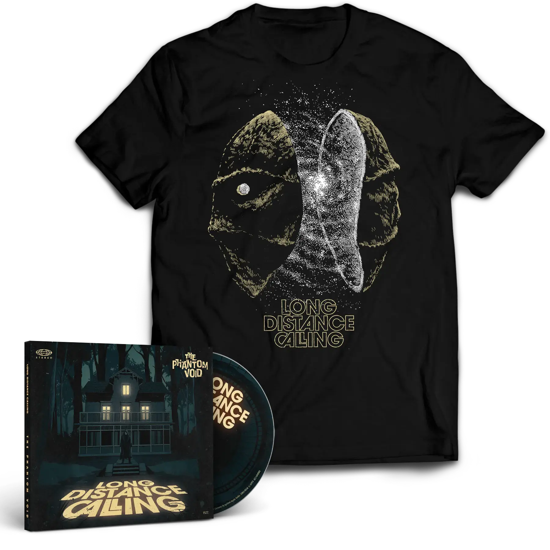 LONG DISTANCE CALLING · The Phantom Void & Phantom Galaxy | CD+T-SHIRT BUNDLE (Progressive Rock CDs)