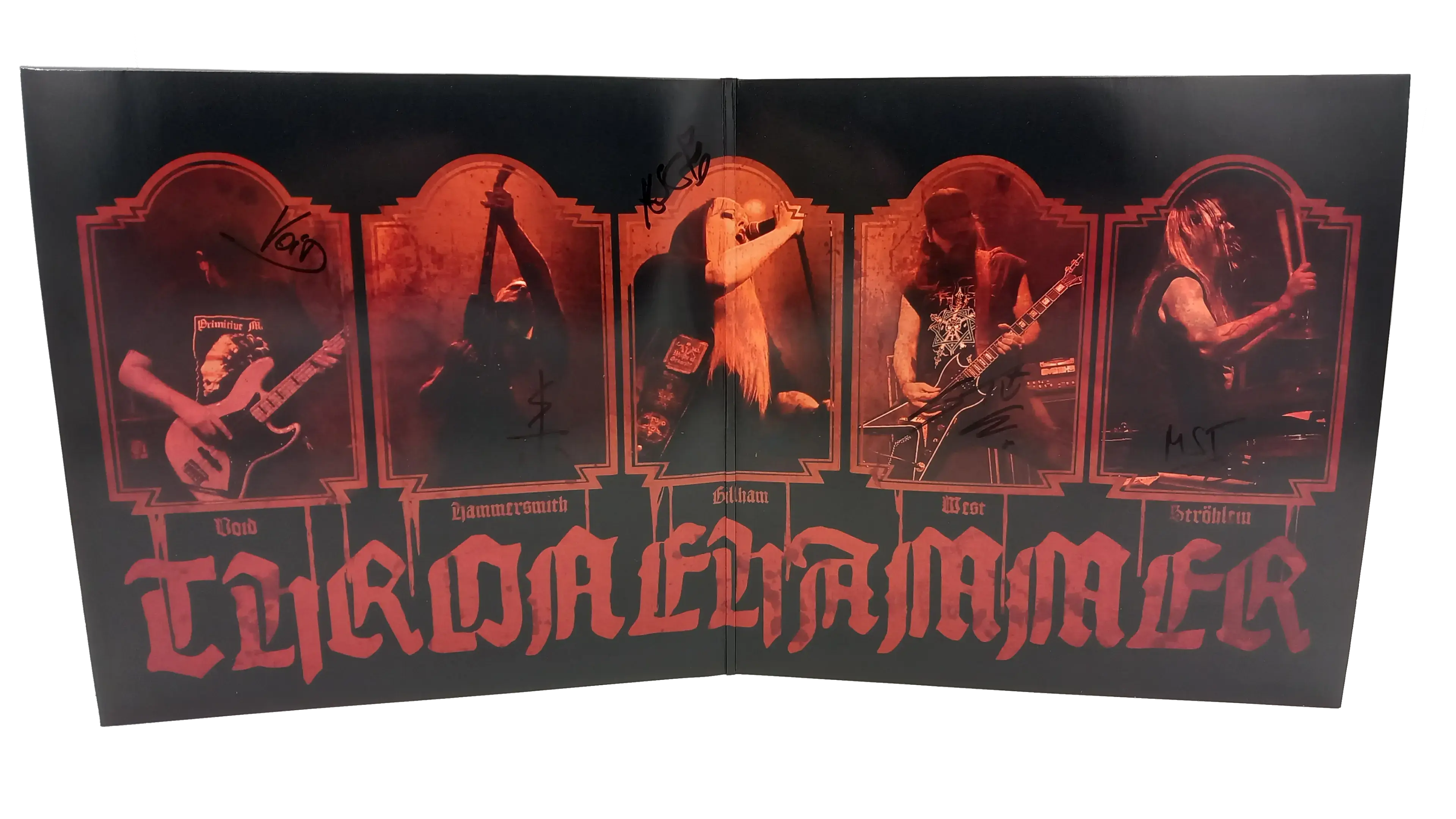 THRONEHAMMER · Incantation Rites (Signed) | RED CLEAR CLOUDY 2LP (Doom Metal Vinyl) · Picture 1